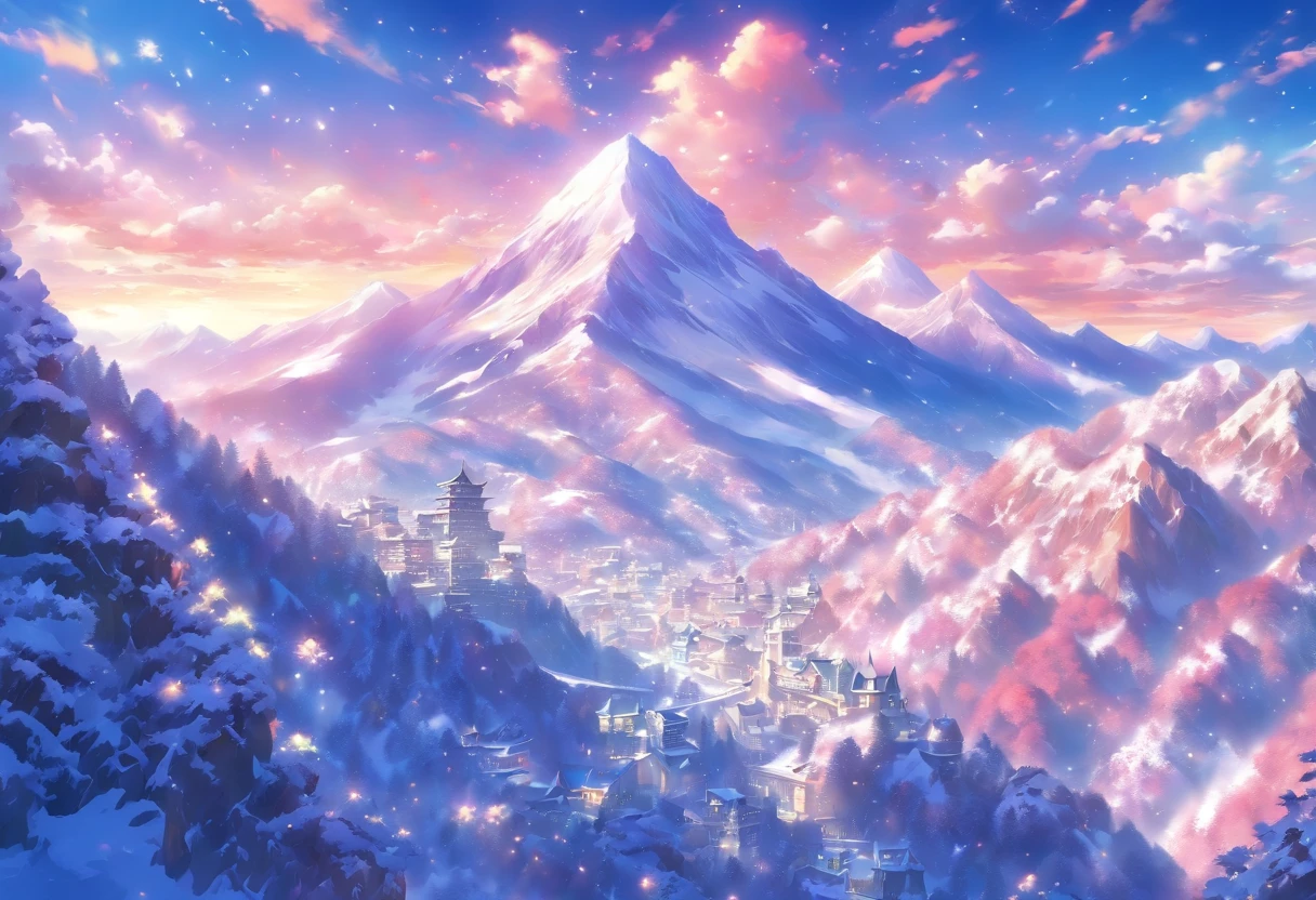 The mountains are World of silver, the sun is shining and the skis wind down fast, Is it powder snow or dancing mist that flies?