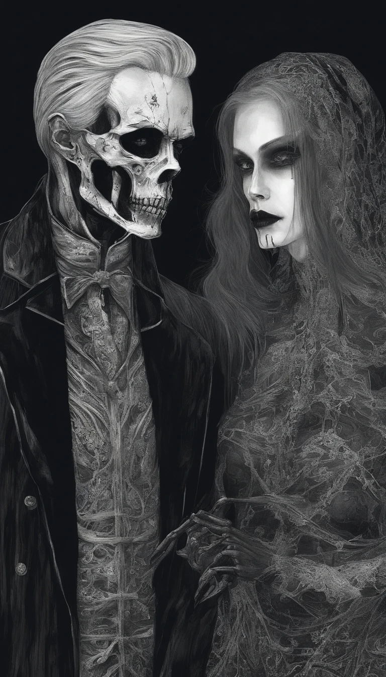 Sleek and modern, Two people, A man and a woman, shine, rebellious