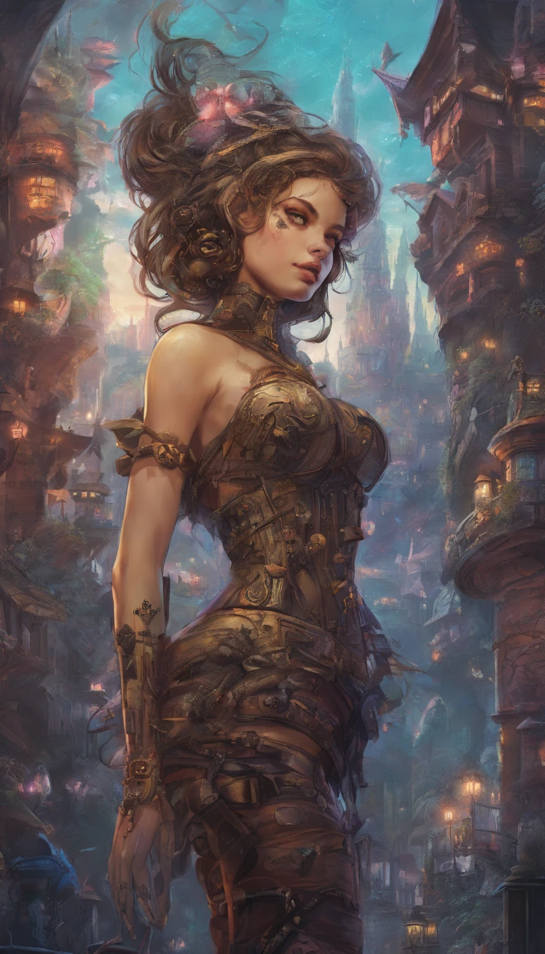 Loepfe-esque girl in a cyberpunk city