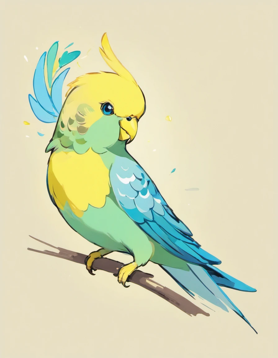 In this captivating illustration, a Budgerigar, affectionately known as a 'Budgie,' takes center stage in the unmistakable artistic style of Pokémon artist Sowsow. The Budgie's petite form is elegantly rendered, showcasing its dainty yet charismatic presence. Against a pristine white background, the bird's vibrant plumage becomes the focal point, a stunning burst of color that contrasts beautifully with the blank canvas.
The Budgerigar's slender body is adorned in a captivating combination of pastel blue and sunny yellow feathers, evoking a sense of cheerfulness and vitality. These feathers are meticulously detailed, with subtle shading and highlights that lend depth and dimension to each delicate feather. The Budgie's tiny feet grasp a miniature wooden perch, adding a touch of authenticity to the scene.
Its petite head is graced with a pair of lively, inquisitive eyes that radiate intelligence and curiosity. The beak, perfectly suited for cracking seeds, is finely rendered with a hint of a playful tilt. The bird's tiny crest, often raised in moments of excitement, adds to its endearing charm.
In this enchanting illustration, Sowsow's artistry captures not only the Budgerigar's striking appearance but also its lively spirit. Against the pristine white background, the bird's vibrant colors pop, making it a delightful and captivating subject for art enthusiasts and admirers of these charming avian companions. It's a celebration of the beauty and charm of the Budgerigar, expertly brought to life in the distinct style of Pokémon artist Sowsow."