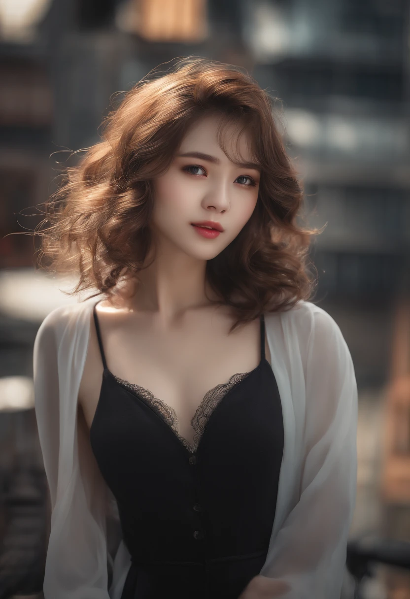 Girl with a camera、mix4、(8K、RAW photography、topquality、tmasterpiece:1.2)、(realisitic、photorealestic:1.37)、1girl in、Cute little、urban landscape、the night、Sateen、Wet、Professional lighting、Photon mapping、Radio City、physical based rendering、gradient brunette hair、short curly hair、a handsome、girly、white ball set、Excellent image performance、hight resolution、1080p、(clear face)、(detailed facial description)、(detailed hand description)、(Piece masuter)、(exquisite CG)、 Extreme light and shadows、messy hair、tmasterpiece、Abundant detail、(Exquisite facial features)、(Outstanding picture quality)、(tmasterpiece)、(Eyes of detail)、Looking forward to your eyes、tender collarbones、(huge tit:1.2)、(Transparent purity :1.2)、full bodyesbian