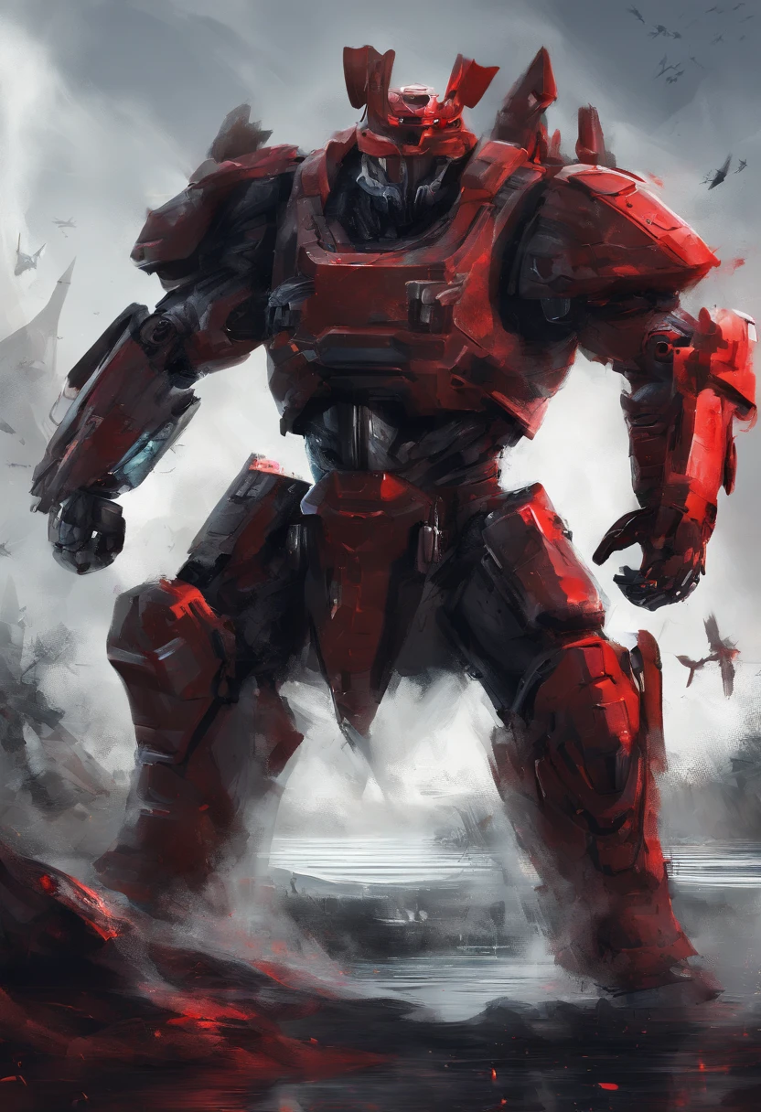 A modern warrior by the river,Carry present weapons,Emerge from the water,The banks of the river are full of enemy corpses,Blood stained the lake red,The sky is cloudy,A narrow ray of sunlight slanted to the shore。