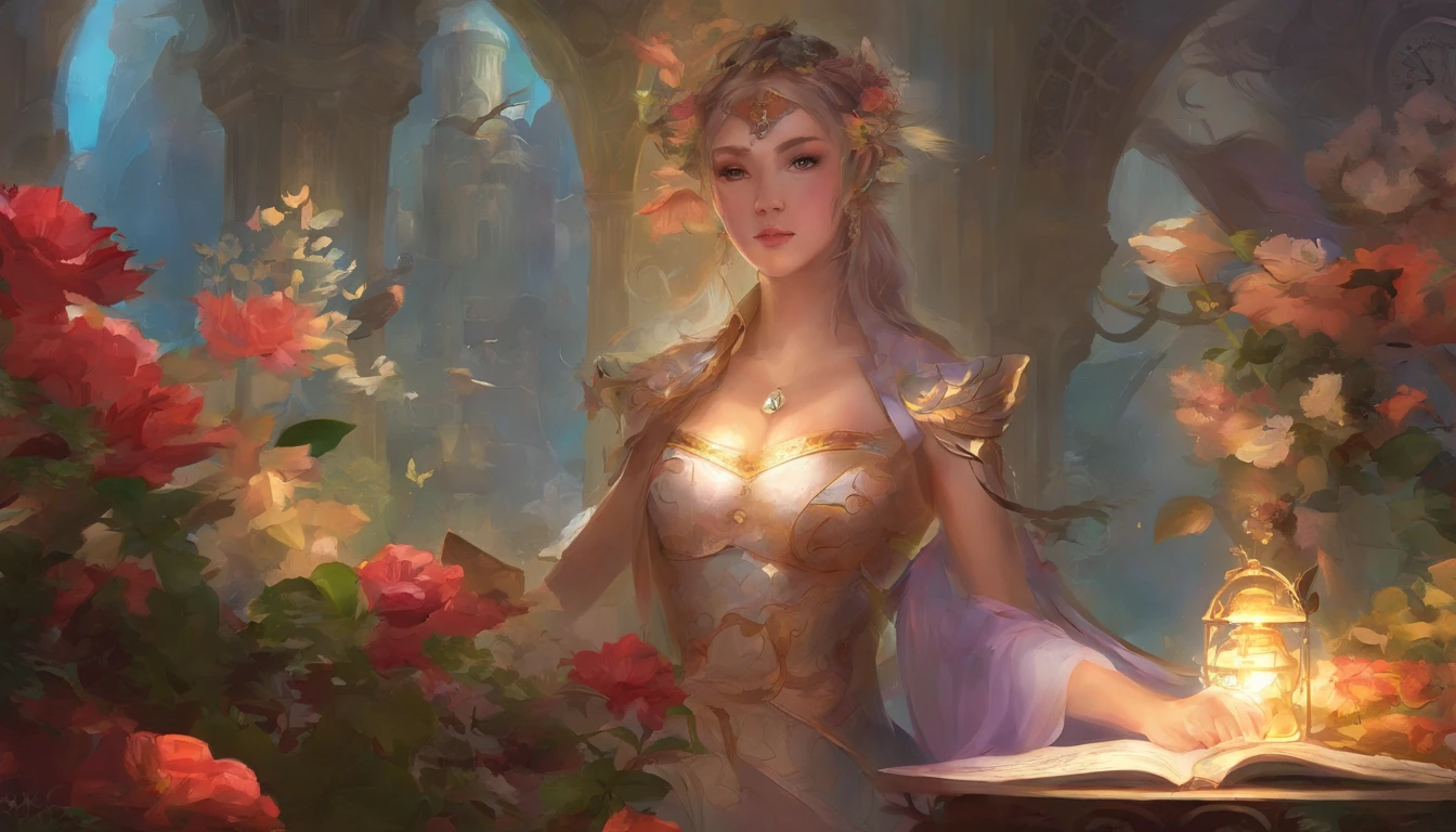 ((best quality)), ((masterpiece)), (detailed), realistic eyes, blonde, orange robes, see-through silk temple robes, greek landscape, alluring succubus, ethereal beauty, perched on a pink blossom tree, (fantasy illustration:1.3), enchanting gaze, captivating pose, solo girl, , otherworldly charm, mystical sky, (Luis Royo:1.2), (Yoshitaka Amano:1.1), moonlit night, soft colors, (detailed cloudscape:1.3), (high-resolution:1.2) (dragon flying in the sky) dress, legs dangling above pond, greek goddess, realistic, realism, sexy body, glowing torches,