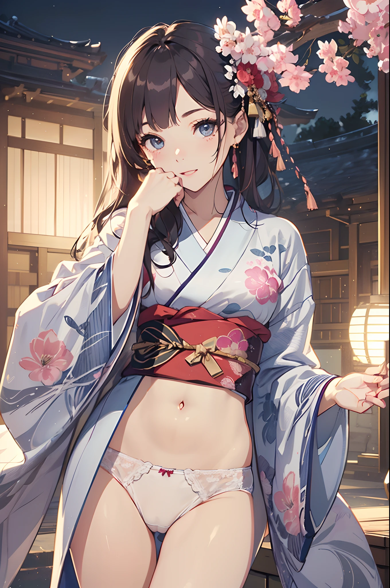 (masterpiece1.5),hyper quality, Hyper Detailed,Perfect drawing,NFSW、Beautuful Women、lustrous beautiful skin、Gentle smile、(((Beautiful lingerie))、(((Luxury kimono)))、(((beautiful outfit)))、。.3D、16K illustrations、((clearface))、Hi-Res、nice background、Wedding、beatiful backgrounds、spot light、Vibrant colors、(((Detailed drawing)))、Perfect Beautiful Girl、(((Perfect Photo)))、spot light