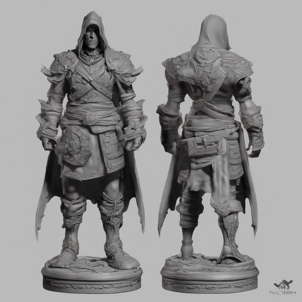 A 3d concept bust of an assassin I created using Zbrush, Maya, Mari, V-Ray, Keyshot and Nuke. The design of the base was based on world of warcraft's artwork.