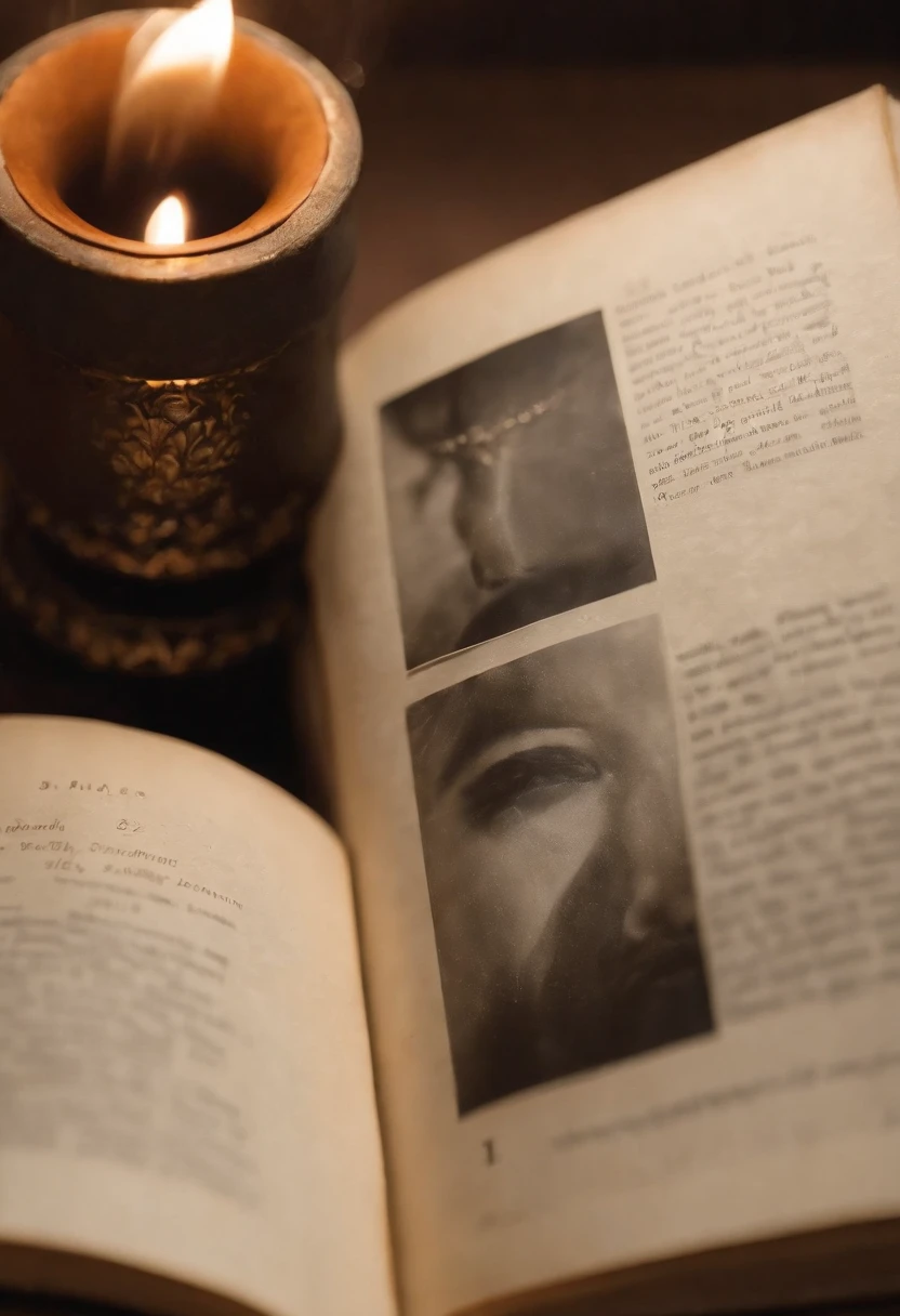 (best quality,highres:1.2),ultra-detailed,realistic:1.37,dark background,open book in the middle of darkness,illuminating only the book,only book lit up,powerful spotlight on the book,high contrast,sharp focus,book pages ultra-detailed,crisp and clear text,shadowy surroundings,mysterious atmosphere,subtle light spill,striking chiaroscuro effect,intricate embossed cover,elegant leather-bound book,rich textures,impeccable craftsmanship,book pages filled with knowledge,surrounded by endless darkness,engulfed in a sea of shadows,suspenseful setting,extraordinary detail,expertly crafted details,meticulously designed light and shadow,inducing a sense of wonder,impeccable attention to detail,thick black ink and crisp white pages,breathtakingly realistic,dramatic lighting,creating a captivating ambiance,vivid colors contrasting with dark background,enveloped in a sense of mystery,edges of the book fading into darkness,subtle reflections on the cover,subdued palette,unearthly glow emanating from the book,captivating and alluring,mesmerizing beauty,profound significance of the book,transcendent experience,uniquely immersive,compelling narrative revealed on the pages,absorbed in the world of literature,unfathomable secrets waiting to be discovered,unparalleled artistic vision
