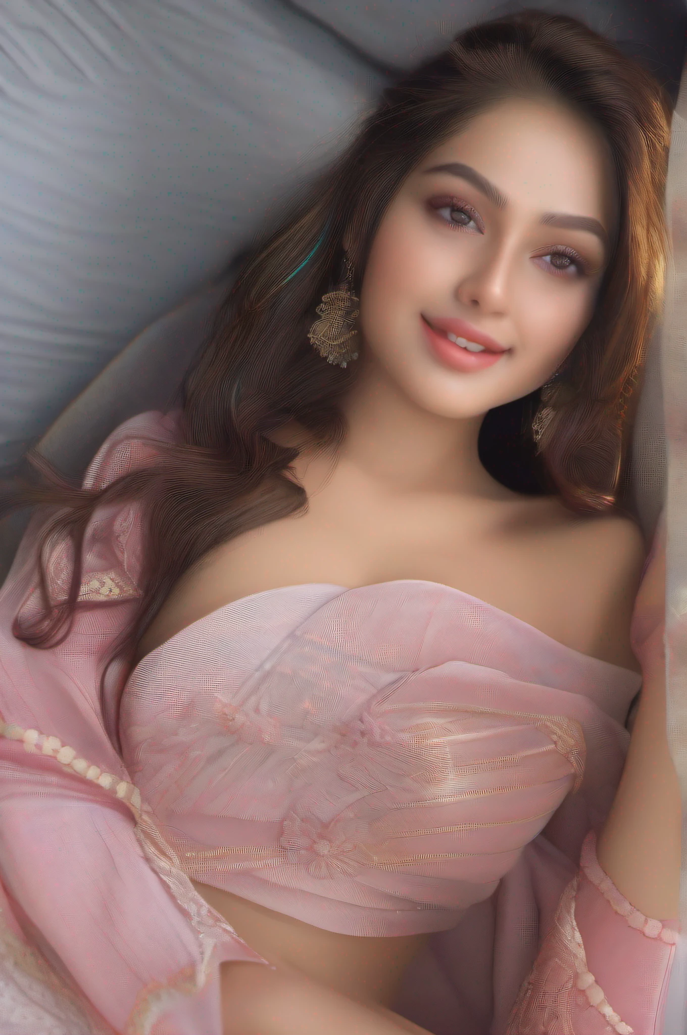 image of Kamakshi Choudhary, smiling to the camera, ultrarealistic, ((masterpiece)), best quality, extremely detailed face, ultra high res, (photorealistic:1.4), Amazing, finely detail, huge filesize, correct exposure, 1 girl, Athletic Body, 172cm height, (intricate details), SOLO, looking at the viewer, perfect lighting, realistic, lips, blush, shiny skin, fair skin, extremely detailed face, beautiful detailed eyes, (detail skin:1.2), depth of view, fullbody shot, lying on the bed, naked, medium soft breast, legs wide open, shaved , fingering