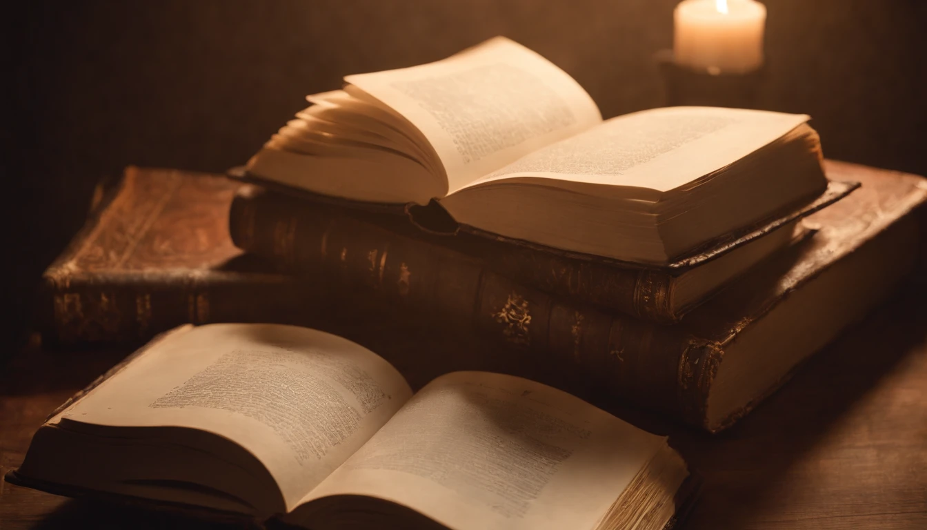 (best quality,highres:1.2),ultra-detailed,realistic:1.37,dark background,open book in the middle of darkness,illuminating only the book,only book lit up,powerful spotlight on the book,high contrast,sharp focus,book pages ultra-detailed,crisp and clear text,shadowy surroundings,mysterious atmosphere,subtle light spill,striking chiaroscuro effect,intricate embossed cover,elegant leather-bound book,rich textures,impeccable craftsmanship,book pages filled with knowledge,surrounded by endless darkness,engulfed in a sea of shadows,suspenseful setting,extraordinary detail,expertly crafted details,meticulously designed light and shadow,inducing a sense of wonder,impeccable attention to detail,thick black ink and crisp white pages,breathtakingly realistic,dramatic lighting,creating a captivating ambiance,vivid colors contrasting with dark background,enveloped in a sense of mystery,edges of the book fading into darkness,subtle reflections on the cover,subdued palette,unearthly glow emanating from the book,captivating and alluring,mesmerizing beauty,profound significance of the book,transcendent experience,uniquely immersive,compelling narrative revealed on the pages,absorbed in the world of literature,unfathomable secrets waiting to be discovered,unparalleled artistic vision