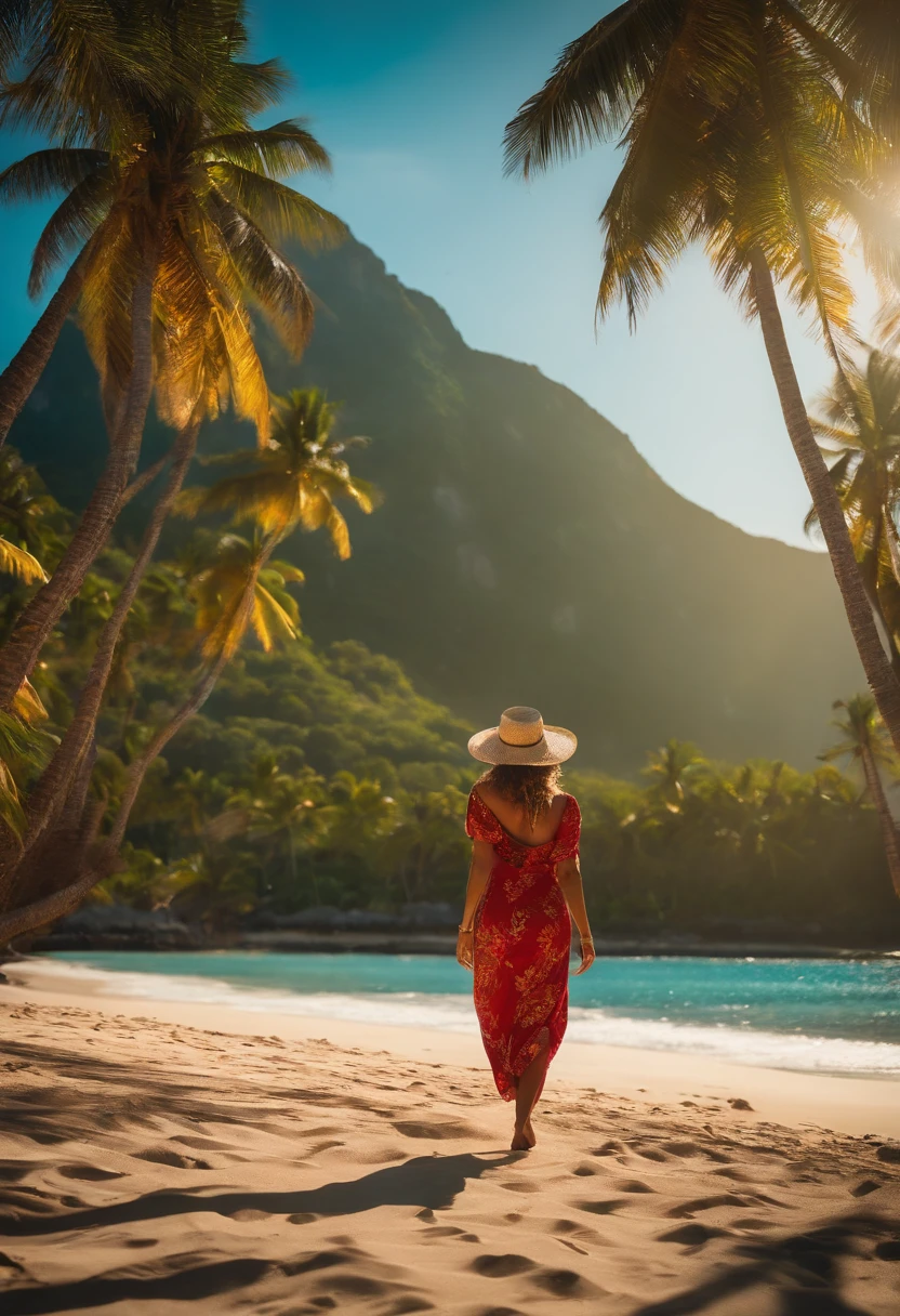the same girl in the beach