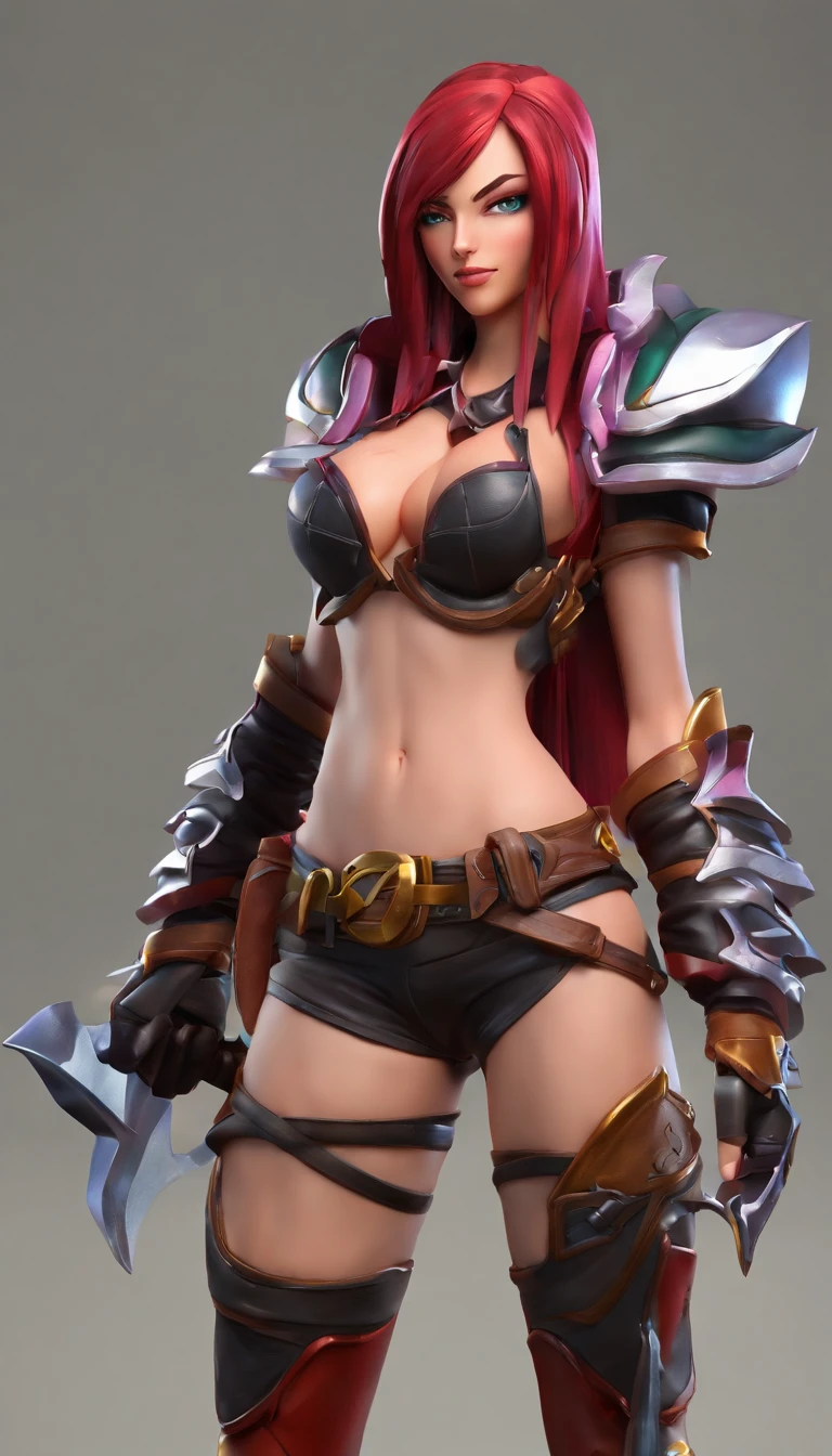 Katarina from league of legends naked posing