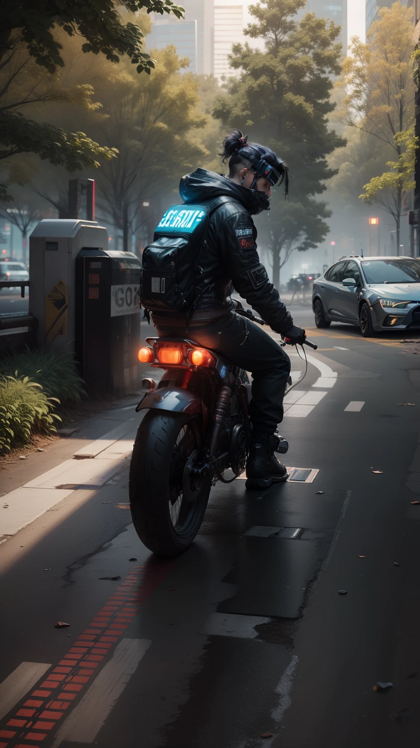 Ultra realistic, 8k hd, change background cyberpunk, boy, realistic body, horror