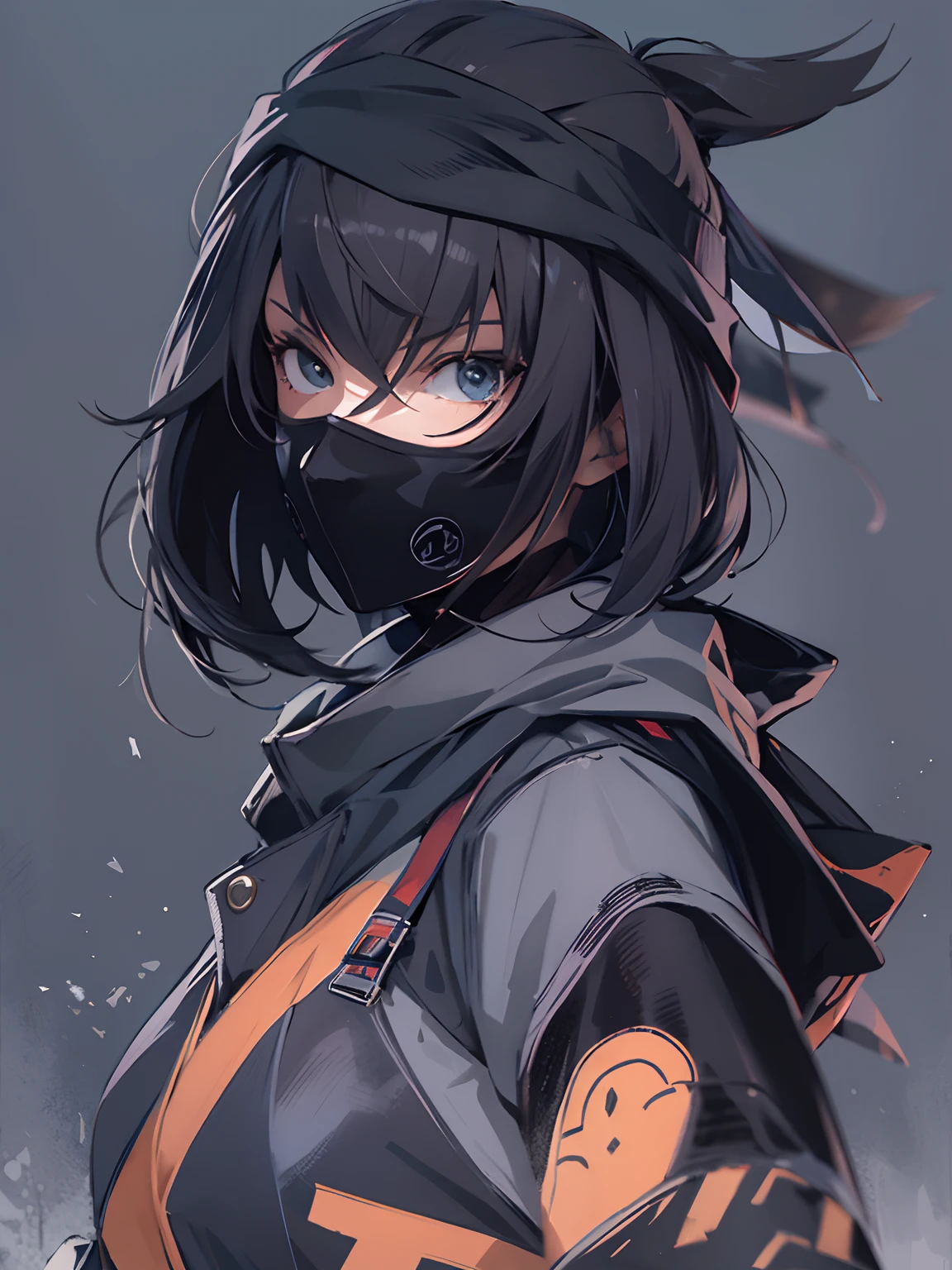 ninja girl, ninjutsu, stylish,