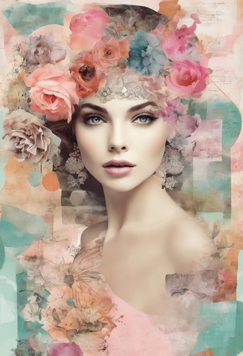 1 adesivo, manual, (uma menina elegante, model, top rosa, fresco e fresco), fundo branco, fundo simples, minimum, fofo, tiny, cor pastel, estilo vetorial, Sem gradiente