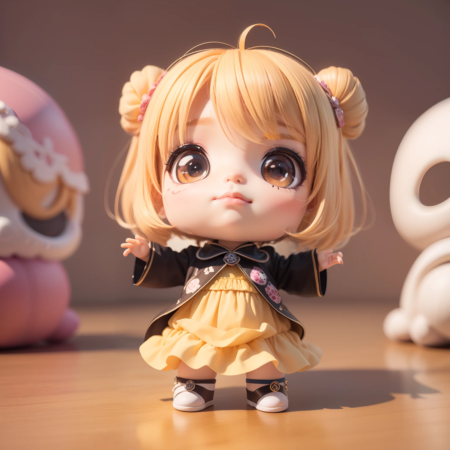 Cute Chibi Anime、(((chibi3d))) (best quality), (masterpiece)Afterburst Sugar Skull, masutepiece, Best Quality