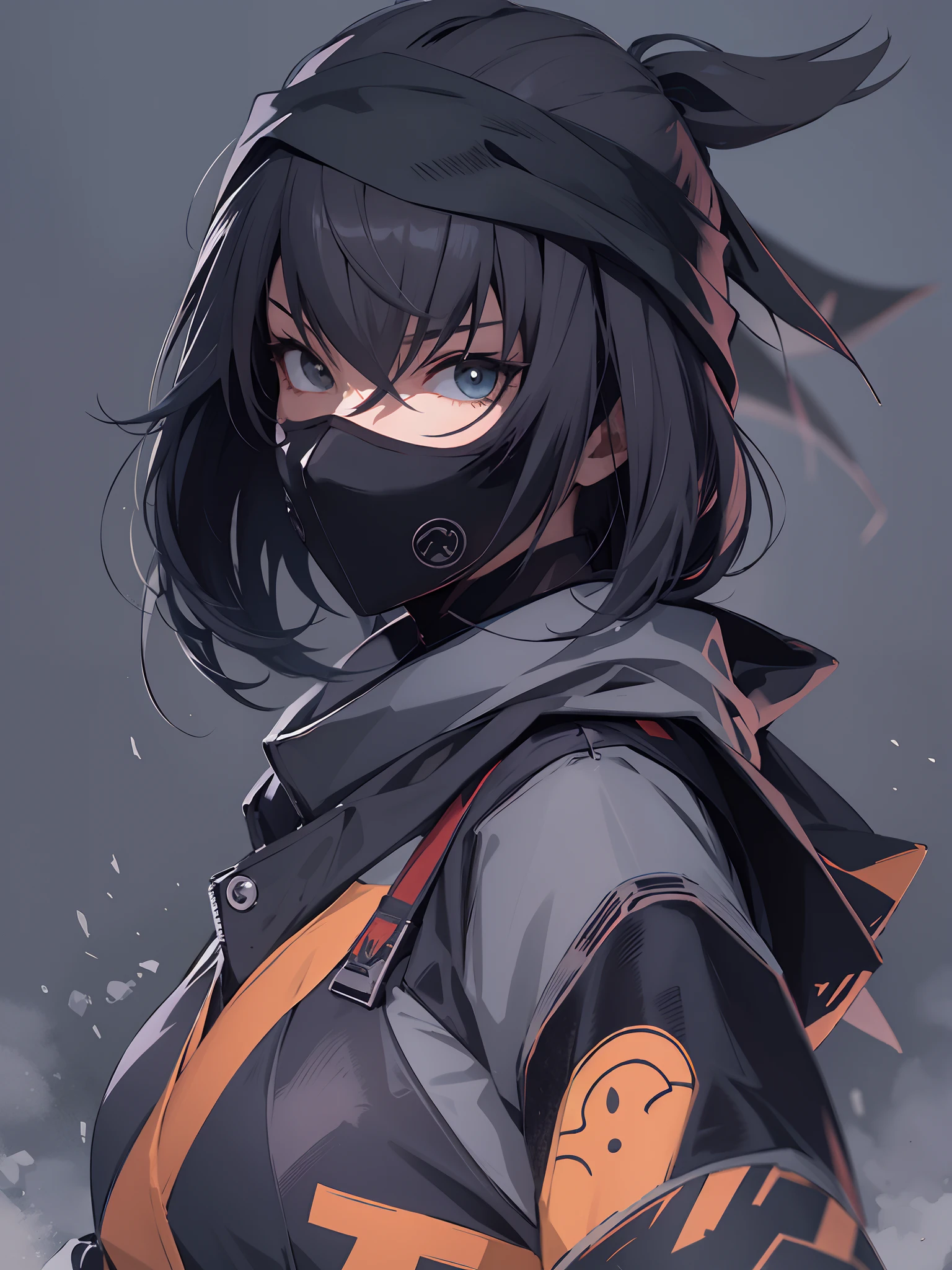 ninja girl, ninjutsu, stylish,