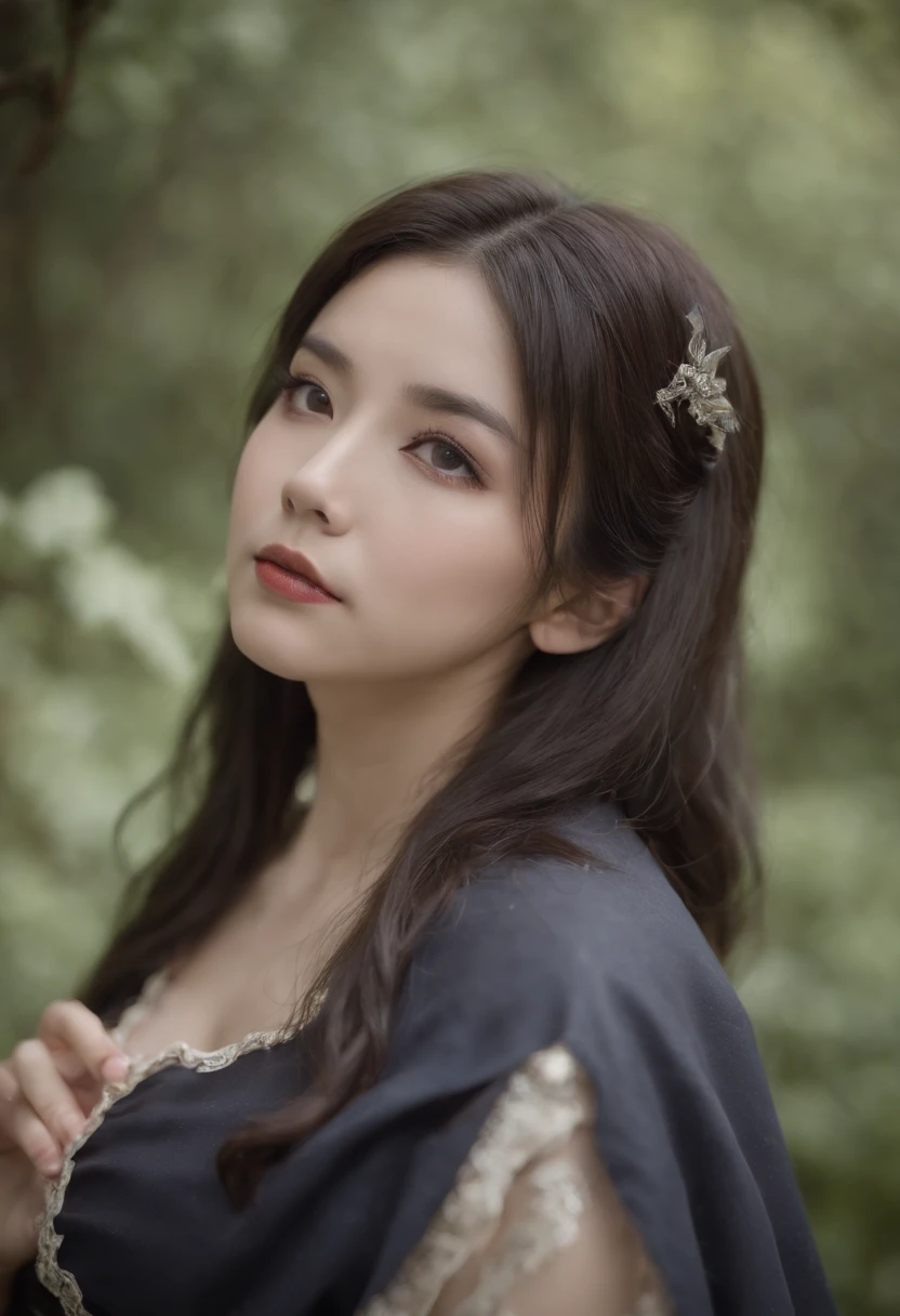 Woman with dark hair、japanes、Halloween Cosplay