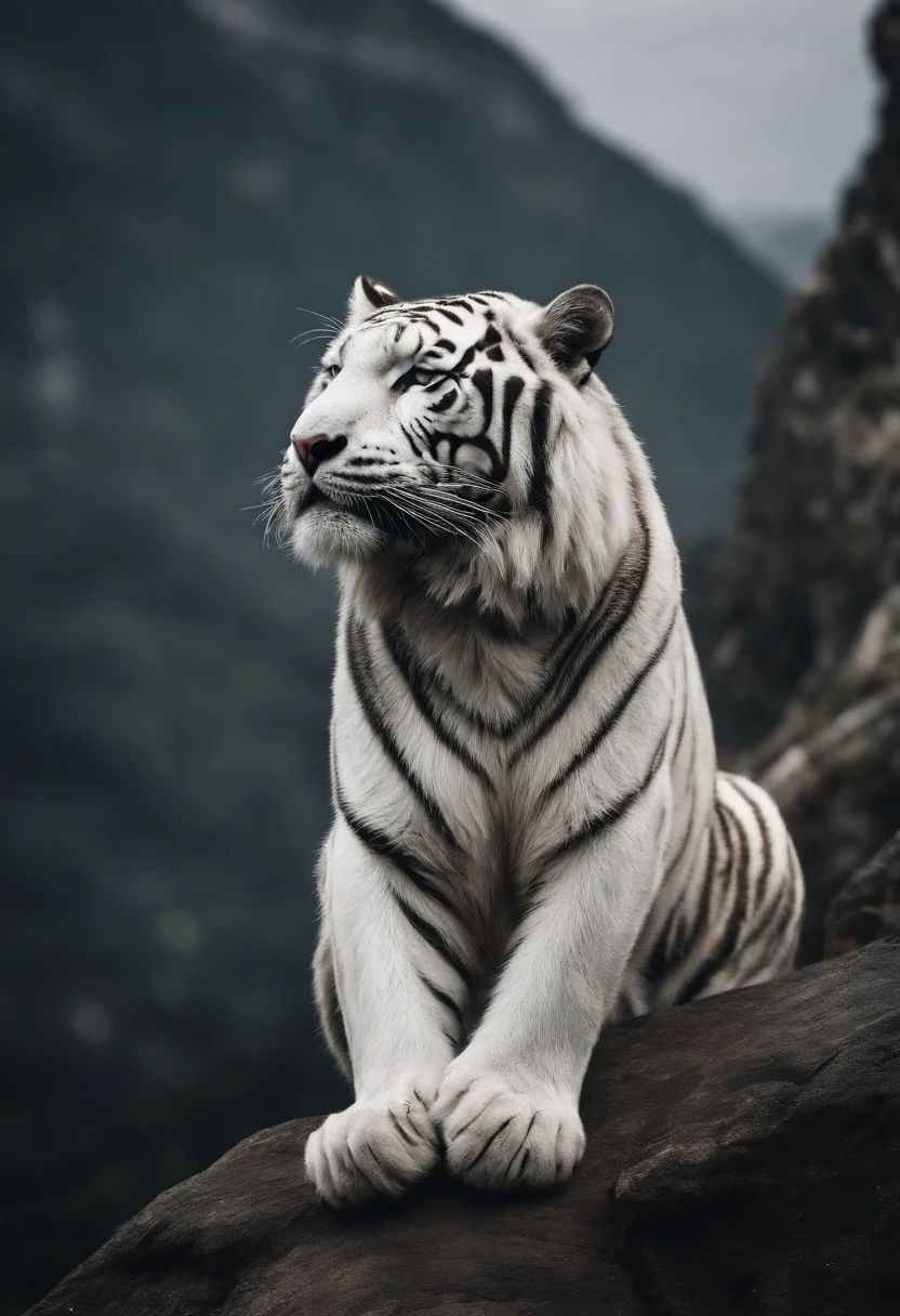 White tiger,Mountain and Sea Scriptures,Mythical beasts,Handsome,Missing characters