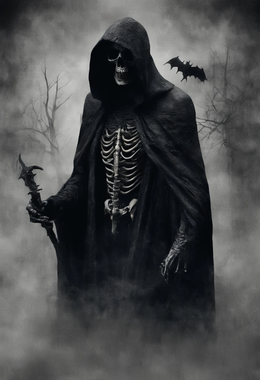 macabre style man, dark, gothic, grim, haunting, highly detailed
