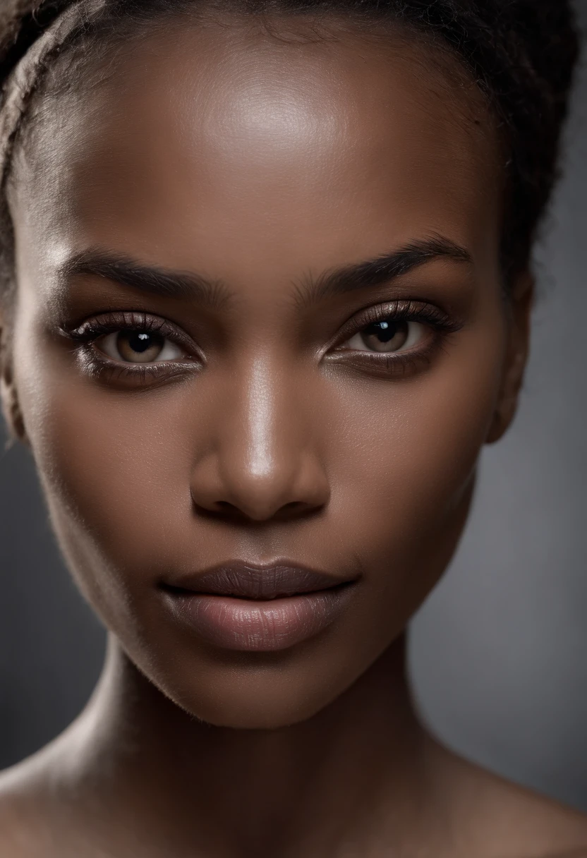 analogue style, estilo de fotografia do modelo, RAW: Close Portrait of a Black Woman 1, ((beautiful face: 1.7, rosto perfeito: 1.3)), (top: 1.2), best quality, epics (por foto de Lee Jeffries, Sony A7, 50 millimeters , Poros: 1.5, Cores, hiperdetalhado: 1.5, filmic grain: 1.4, hiper-realista: 1.5), textura hiper-realista, master part, Motor Unreal 5, extremamente detalhado CG unidade 8k papel de parede, olhos realistas, foto insanamente detalhada, (ecstasy of light and shadow, sombra profunda), (Winner of the Pulitzer Prize for Photography and Taylor Wessing Photographic Prize),JUJU