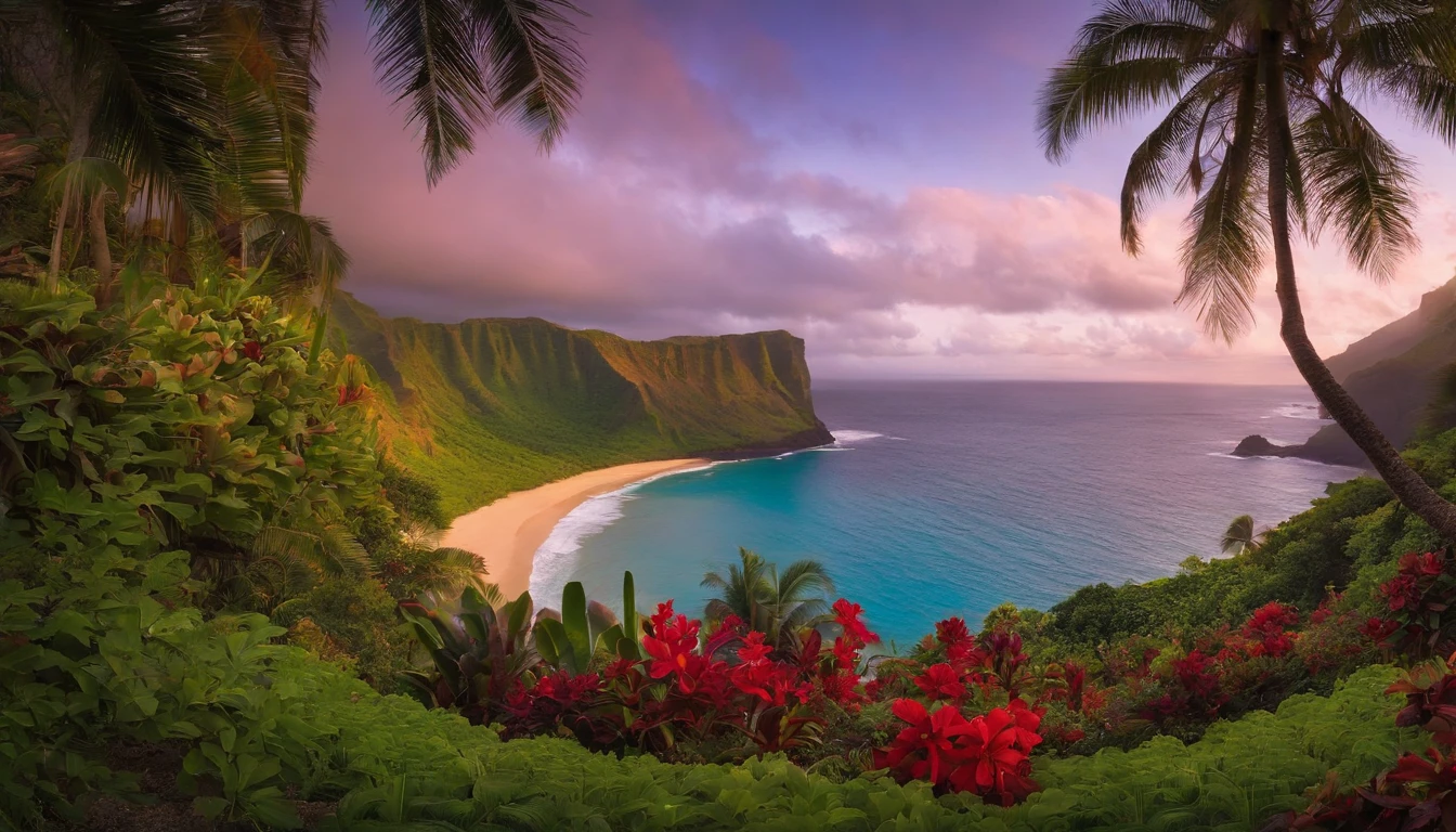 paisagem hawaiana. Lilo e stich
