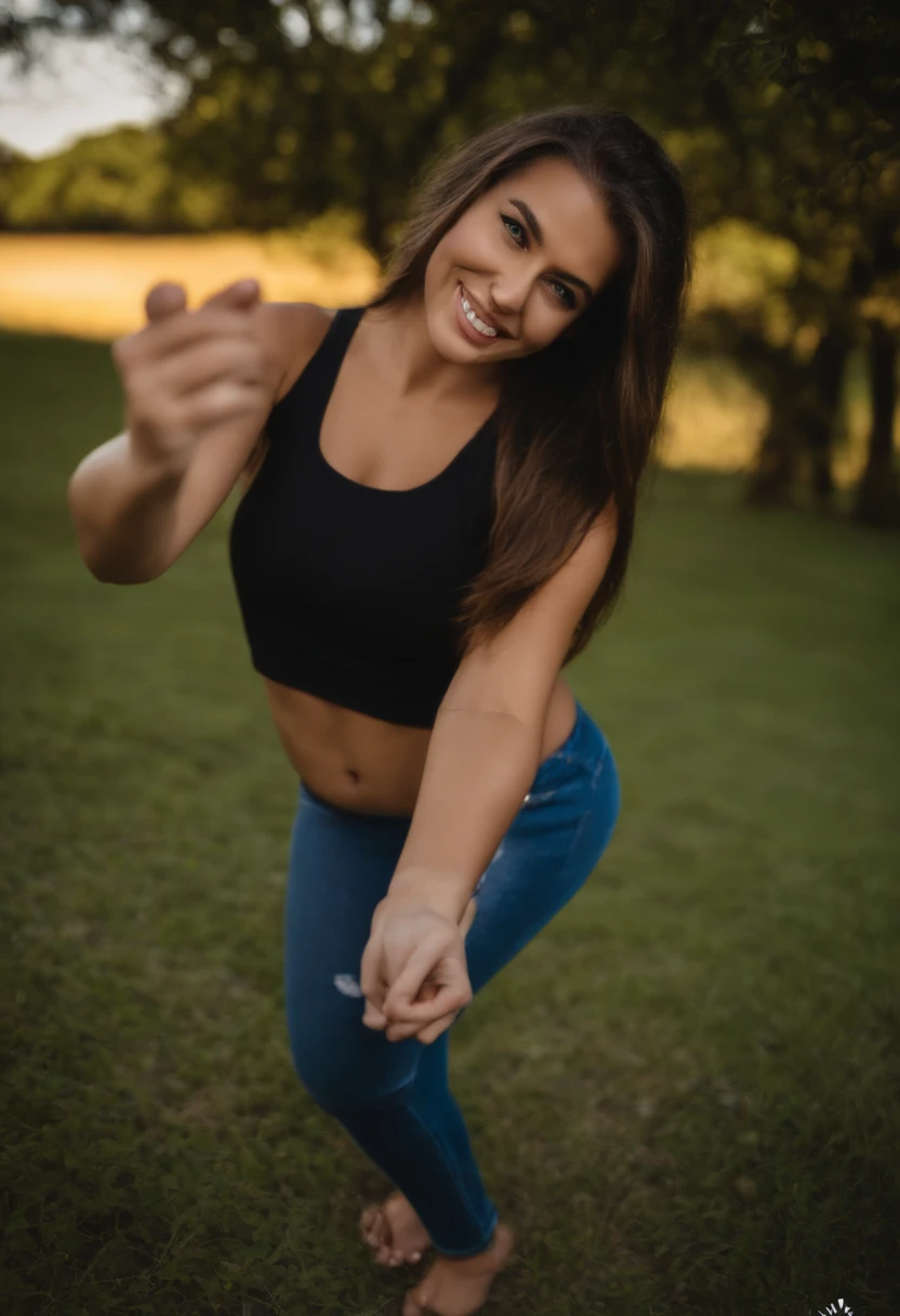 Foto RAW em sequencia, uma foto de uma adolescente 16anos, ((selfie da parte superior do corpo, feliz)), mordendo dedo, rosto detalhado, planos de fundo detalhados pouco desfocados, luzes naturais, HDR, foto realista, foto profissional, flerte com o espectador, visual sexy, fotorrealista, Linda, pele natural, 8k UHD, alta qualidade, filmic grain, Fujifilm XT3