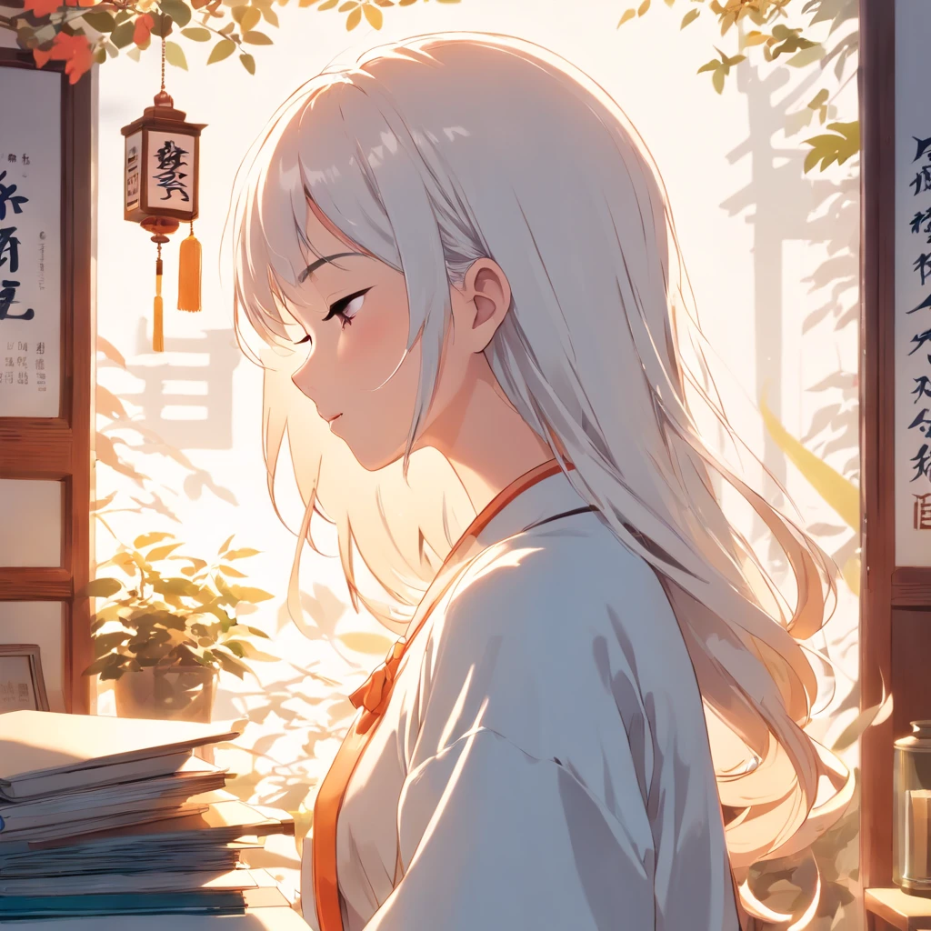 (white backgrounid:1.4),(Silhouette of a girl's head, closing her eyes, Long colored hair, Oriental elements),(Chinese illustration:1.3,paper art:1.3, Art on upholstered paper:1.2),( reasonable design, 清晰的线条, High- sharpness,Best quality, Very detailed, Master parts, movie light effect, 4K )