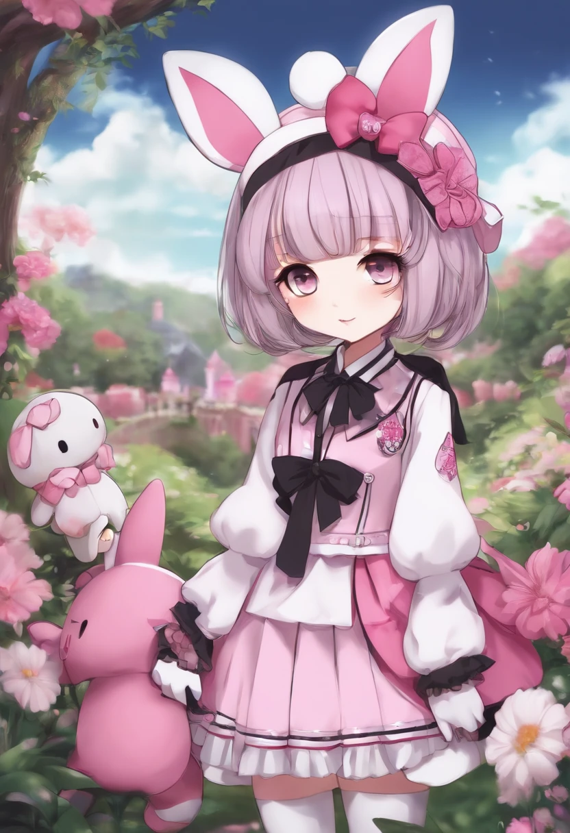 Cutes anime girls cosplaying one of kuromi, una de my melody y una de hello kitty