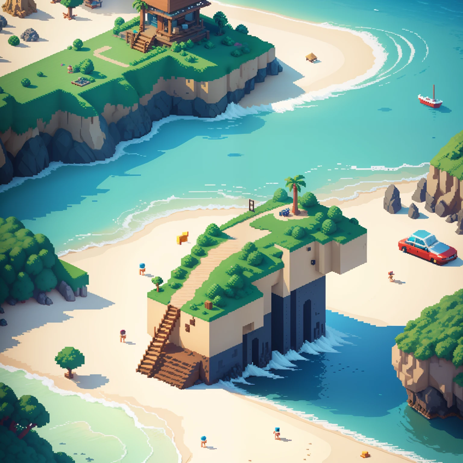 Pixel Art Beach