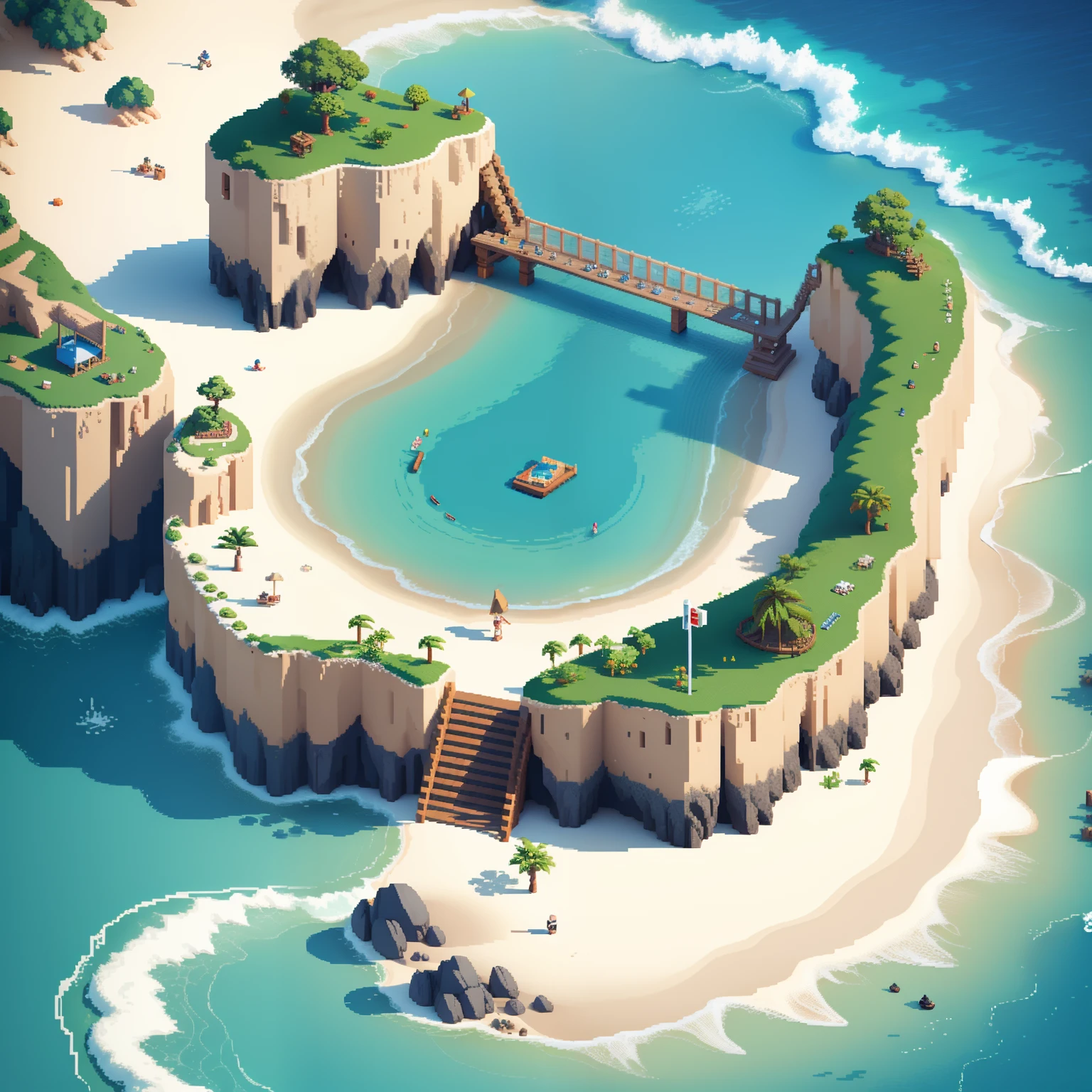 Pixel Art Beach