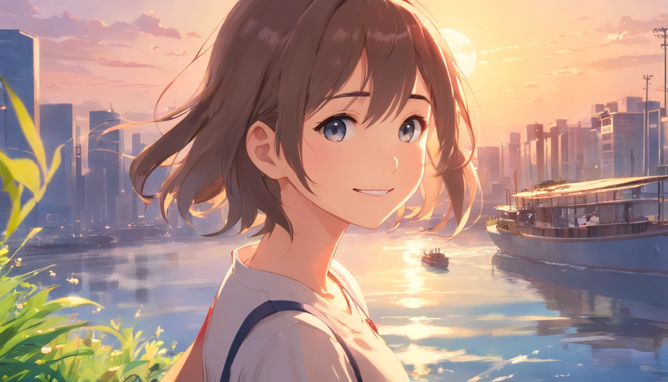 (((masterpiece)))、(((top-quality)))、((ultra-detailliert))、(illustratio)、((extremely delicate and beautiful))、dynamic ungle、floating、(beatiful detailed eyes)、(a smile) (1girl in)、
