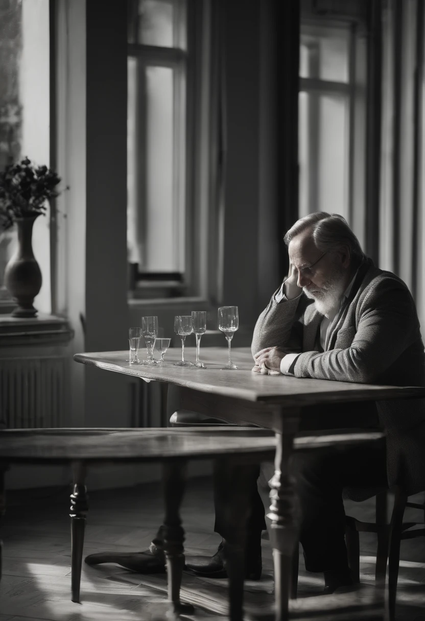 Portrait of the father: an empty glass fell from the table, Shards gliste on the floor, And suddenly I wanted to say , Forgive me, my friend;, I'm incomprehensibly upset , And I think slowly, The glass is broken, but somewhere out there , the glass is broken, but somewhere here his soul hurts;, And I was right on the third night, We met in a dream, It was nice to remember, That session in the spring, So time went by, And I'm used to it, wait in it , and live at night , the soul of the glass ,Under the Moon , Wander all over the land
