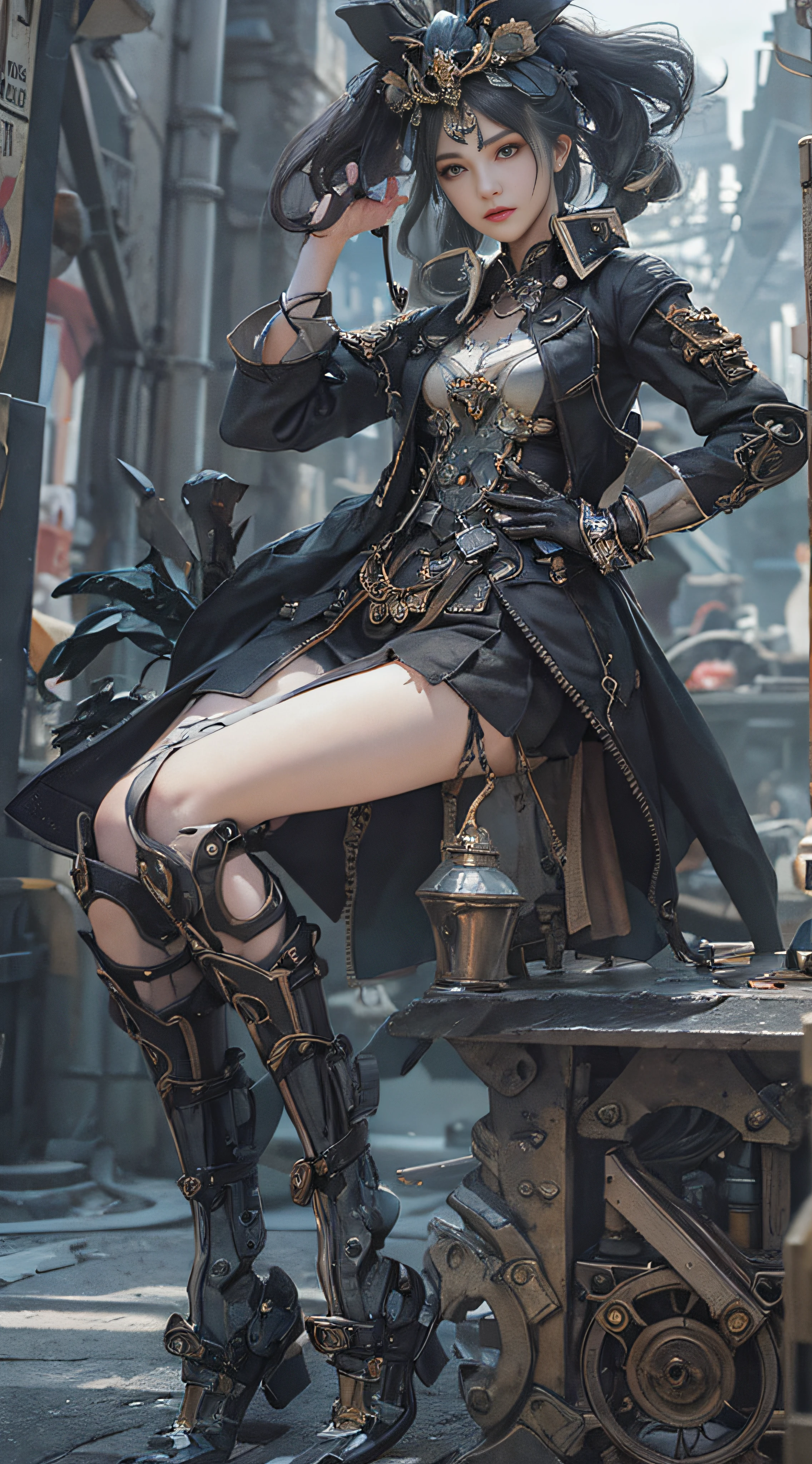 NSFW, masutepiece, 4K, Award-winning, Very classy, Extremely beautiful, Extremely beautiful woman, Very narrow eyes and face, wearing corset, black garter belt and stockings, (((Very small breasts: 1. 2))), Woman sitting on sofa with chain around waist, 2b, 2 b, Beautiful steampunk anime woman,. G-Wise at Pixiv Art Station, Gwise on Art Station Pixiv, guweiz, By Jan J, Artwork in the style of Gwise, Gwise's masterpiece, rococo cyberpunk , very tight corset, very sexy costume, Very delicate face and skin texture, Delicate eyeliner double eyelids, long eyelashes, Nice double eyelids, Very fine eyeshadow, Narrow eyes, three white, Dark Eye Makeup, evil smile, Pretty, nice legs, Tie short hair back, very sexy costume, Sticky tongue, Vaginal promiscuity, Vaginal discharge, Squirting, Photo 4 Kodak Portra 400 camera and f1.6 6-color lens, ultra realistic textures, Dramatic LightingUnreal Engine Art Station CineStar 800 Trendy Tungsten Light, heels, Stockings
