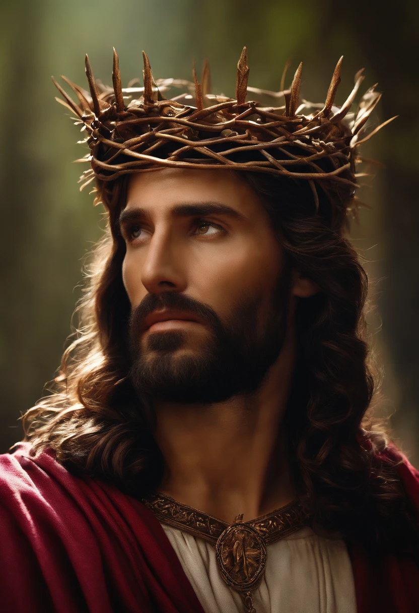 Jesus Christ wearing a crown of thorns