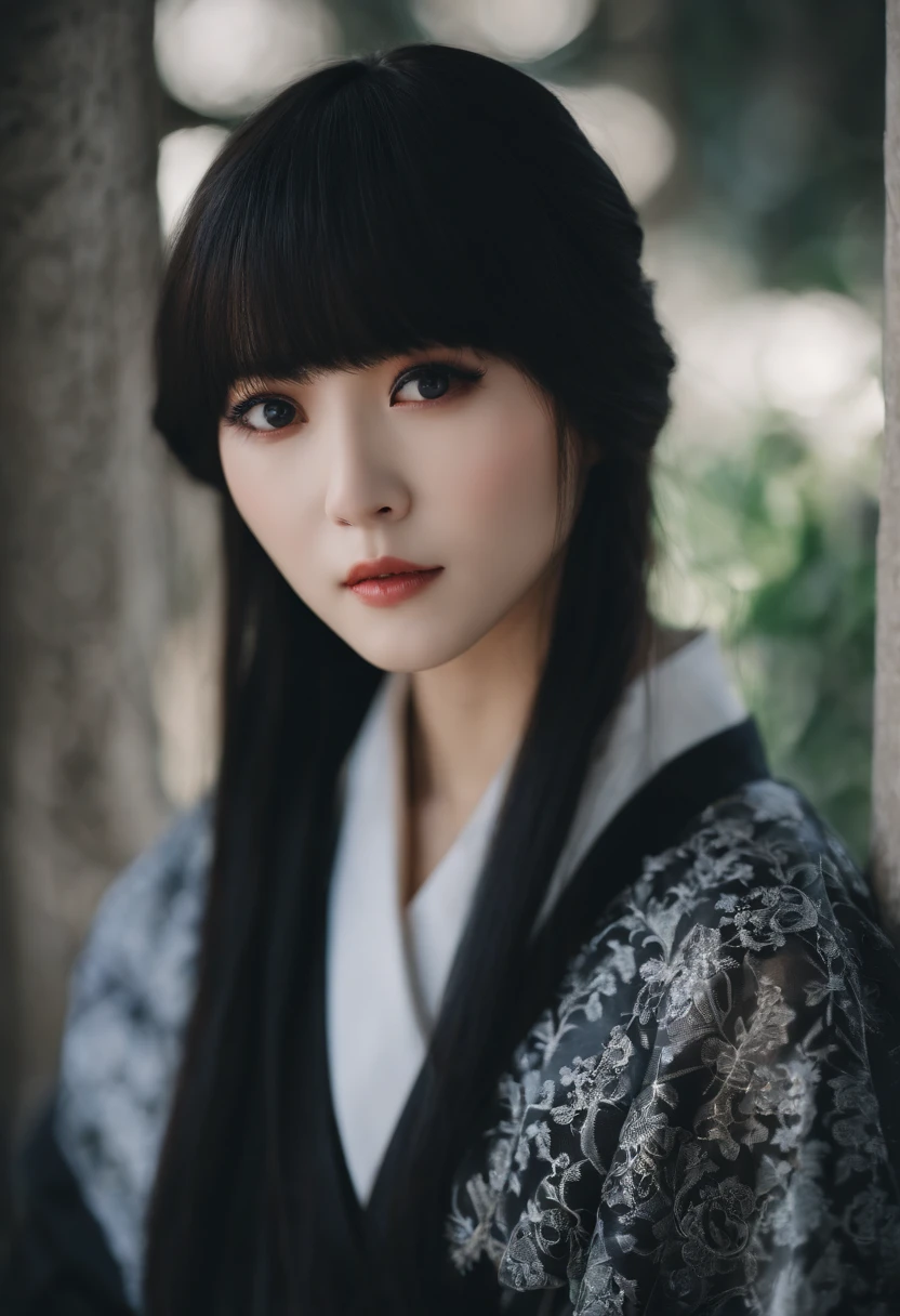 height 170cm,Weight 45kg,Three sizes 95,65,Faces Japan at 75。Eyes are black。Hair color is also black。The hair is about 60 cm long and the bangs are shed.。Photographically。