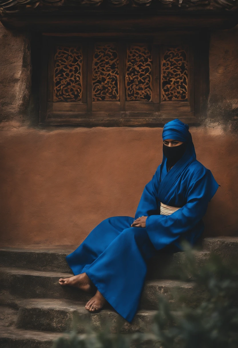 crie um ninja azul