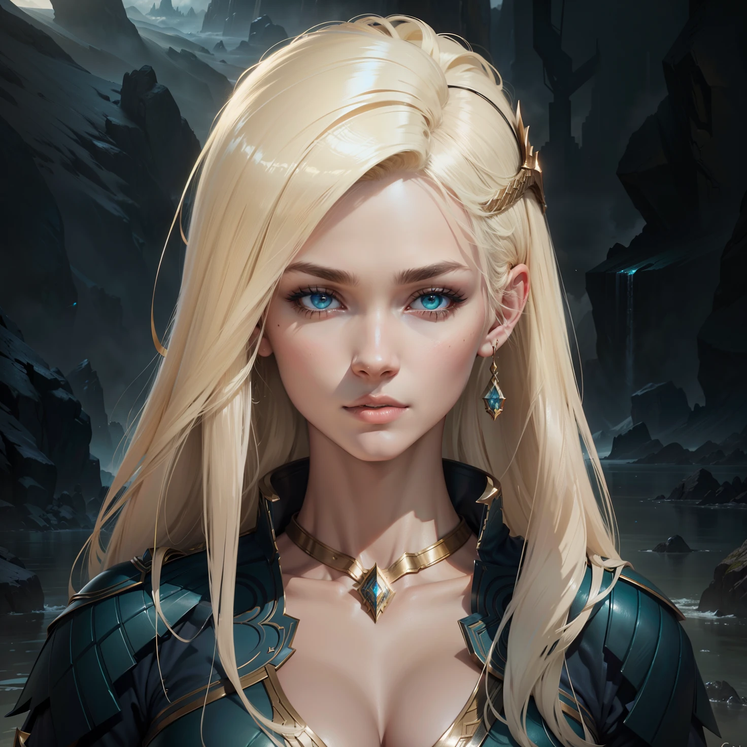 Asgard,valkyrie, mulher com corpo perfeito, com um corpo torneado e musculoso. Anatomia correta,epic fantasy digital art,tmasterpiece,8k,high-definition resolution,desenho detalhado,Qulidade Superior,, Epic composition