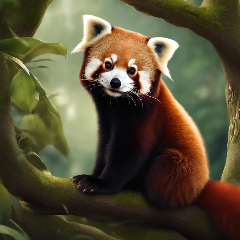 Red panda，Emoticon pack，Q version anime，adolable，an Quority