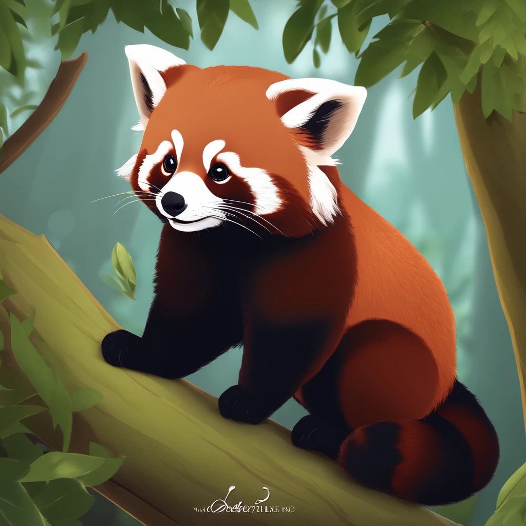 Red panda，Emoticon pack，Q version anime，adolable，an Quority