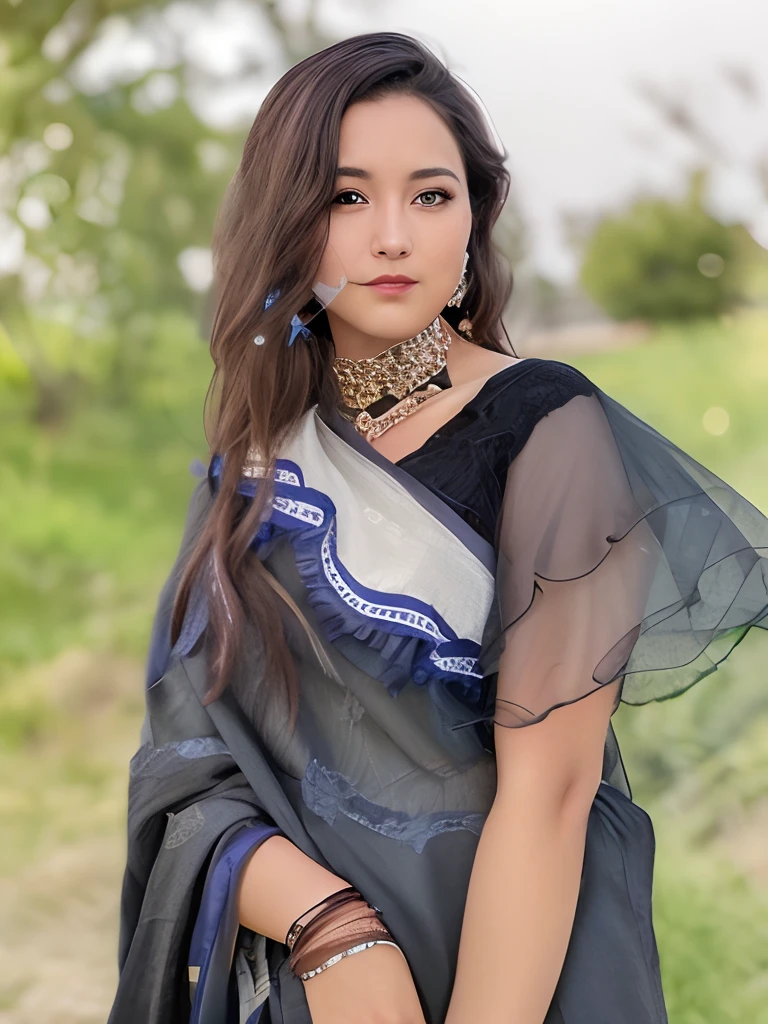 Looking at the audience, light makeup, realism, realistic photos, professional color correction, 8K, F2.4 aperture, 35mm lens, realistic real face, only the face area is included.