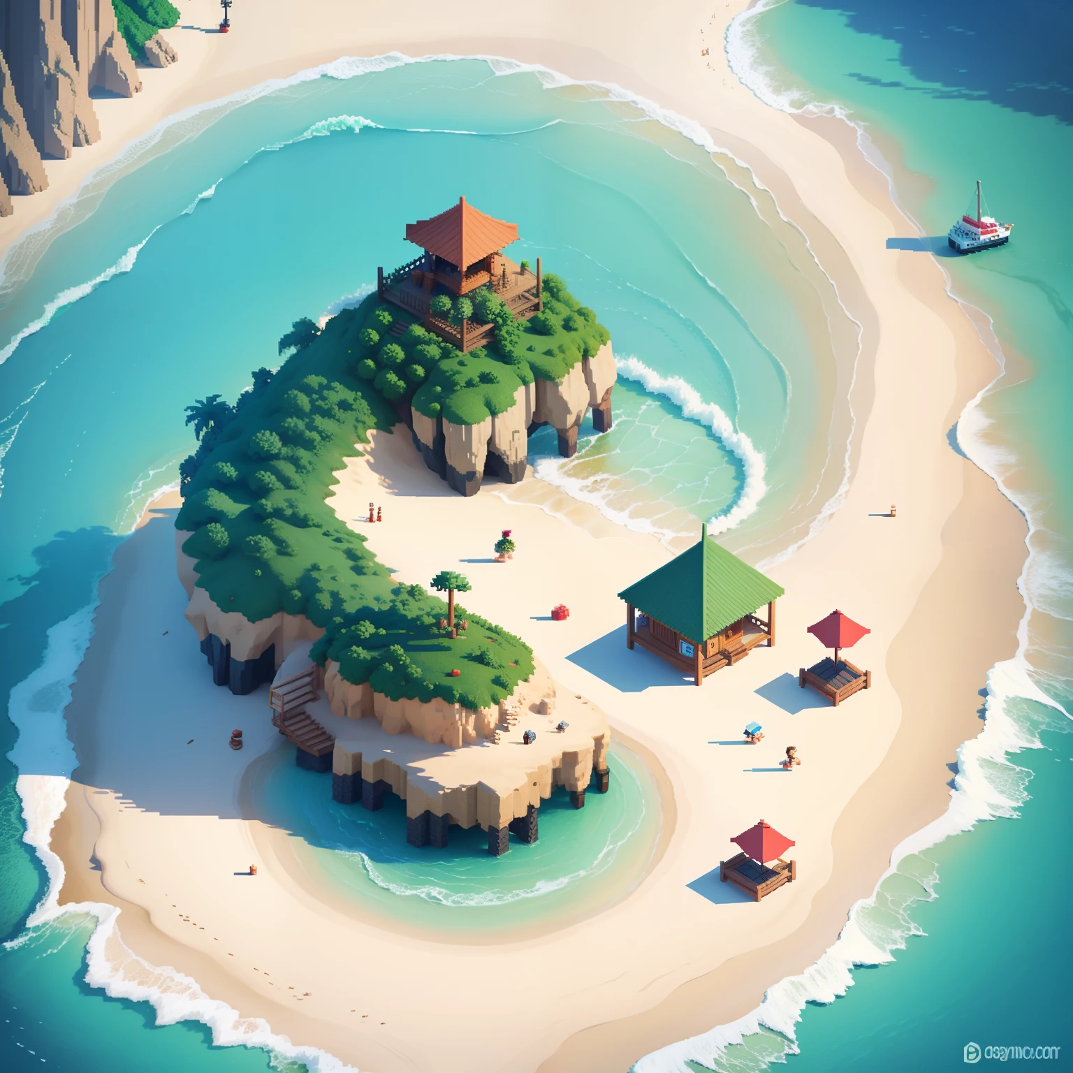 Pixel Art Beach