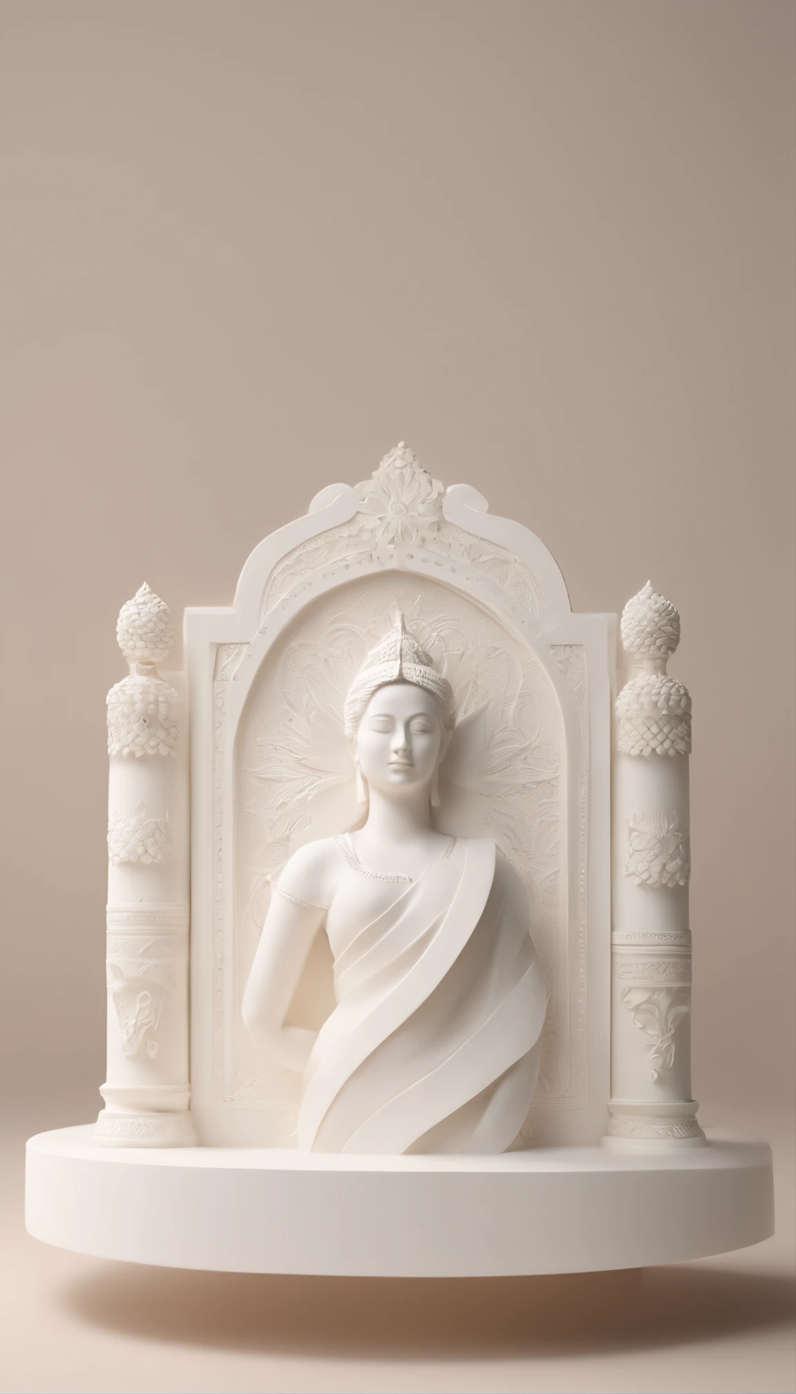 3D white pop-out name plate, horizontal name plate, rounded rectangle name plate, blank name plate, relief surround name plate, meticulously carved, white ivory carving, minimalistic, white spaces, pastel, javanese style, blank background, multidimensional paper fog crafts, paper illustration, portrait angle view, surabaya, 8k,chick, elegant, satisfying, forrestrial, high resolution, 8k