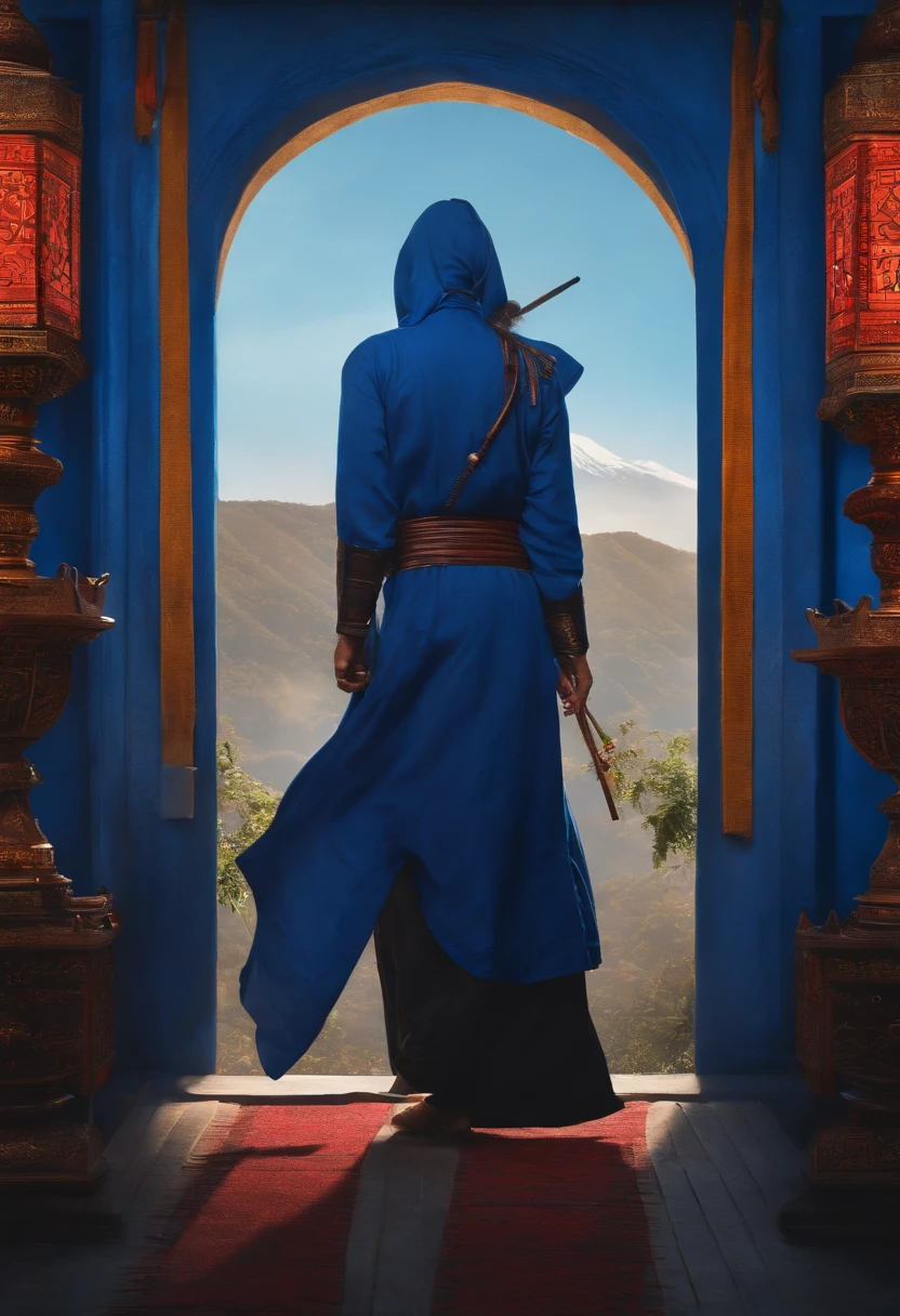 crie um ninja azul
