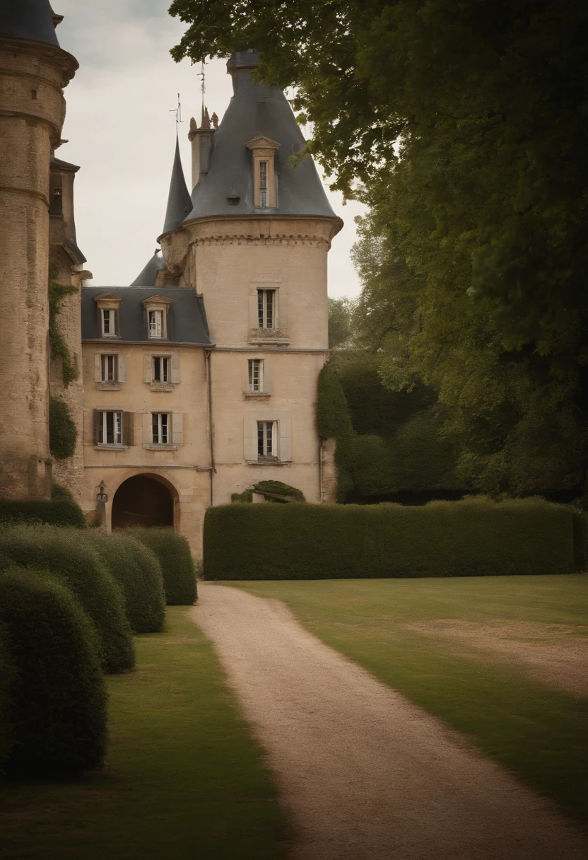 a professional photo of naked 18 yo girl, blooming meadow, castle in background, by Rembrandt Van Rijn, shy, beautiful hair, beautiful composition, cinematic light, rim light, detailed, skin details, sharp eyes, tower, chateau, <lora:Sequoya_girl_XL:0.8>, <lora:Chateau_Hajnowejsa:0.8>