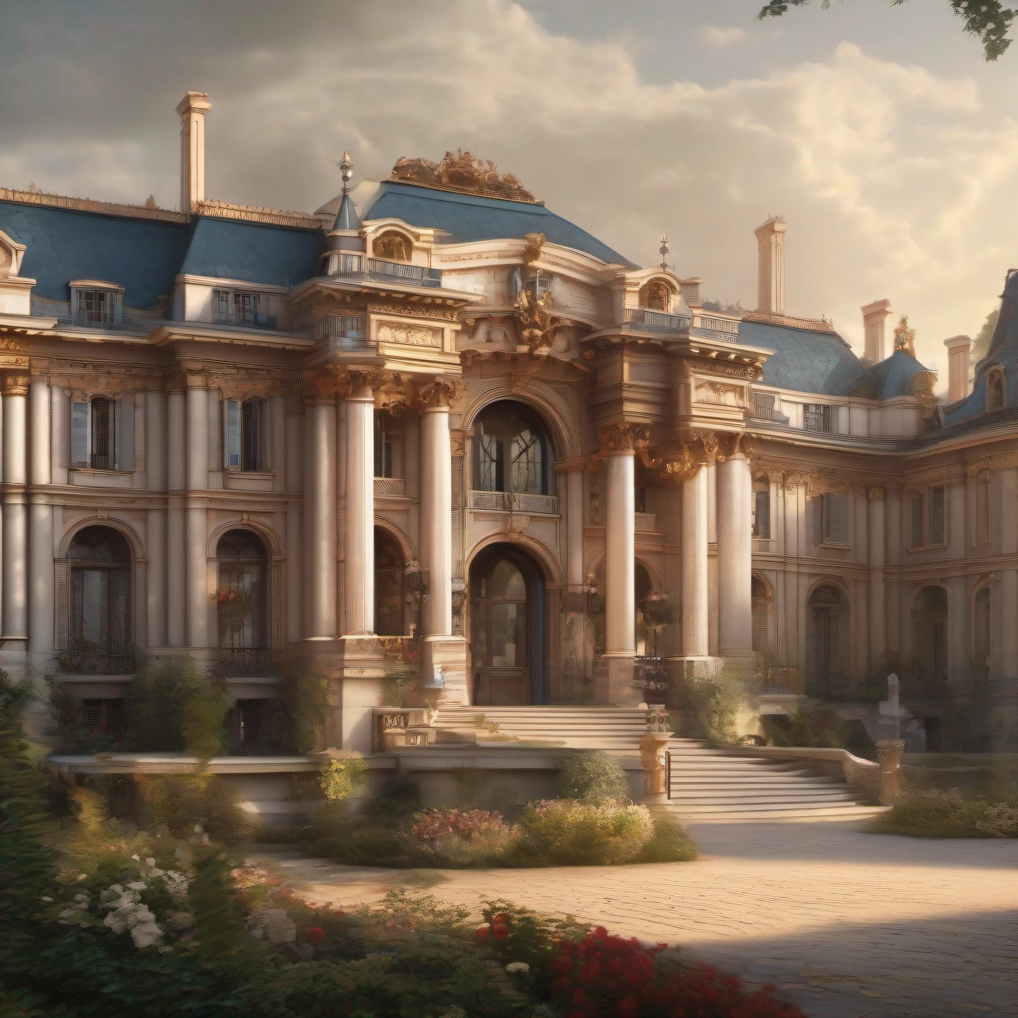 French palace realistic style