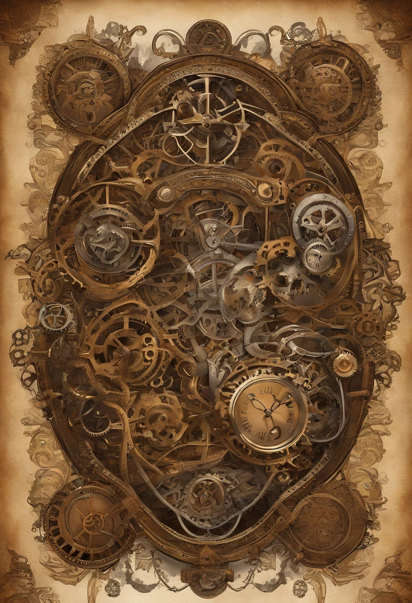 estilo de fantasia steampunk, arte steampunk, arte digital steampunk, casal gay, dois homens chineses, jovens, se beijando apaixonados