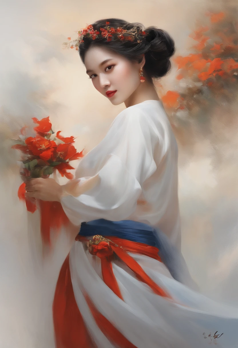 Bullish Spirit, National Style Painting, National Tide, White Background