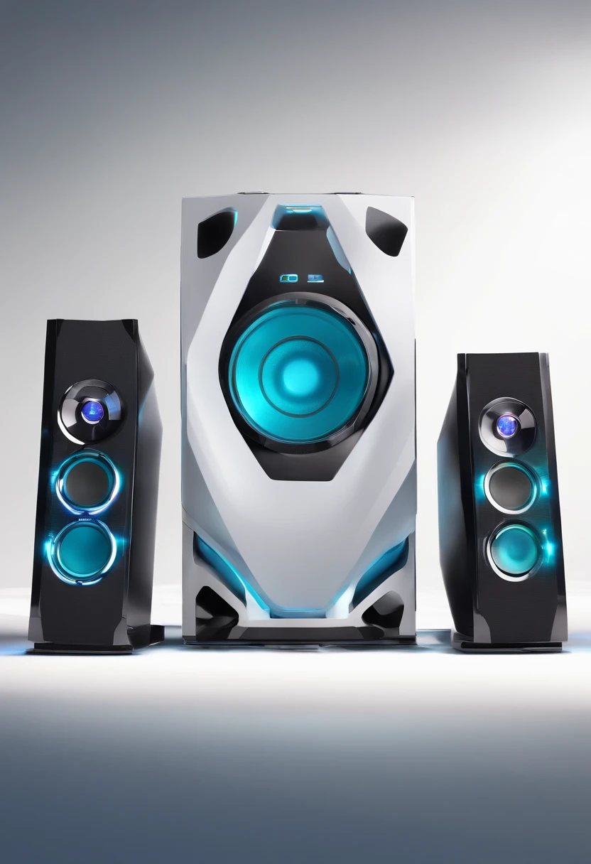 (best quality,highres:1.2),ultra-detailed,realistic,landscape,2giant speakers,background details,vivid colors,professional lighting