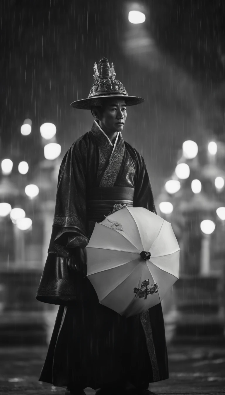 ((master part)),(melhor qualidade)),Vista distante,Surrounding lightning,Chuva de Espada,A young Taoist priest,Sistema de Espada Infinita,efeitos de brilho,hyper-realistic,Ultra foto realsisim,Chinese black and white ink style,preto e branco,Discoloration,Mancha,tinta,8k,super-fino,alta qulidade