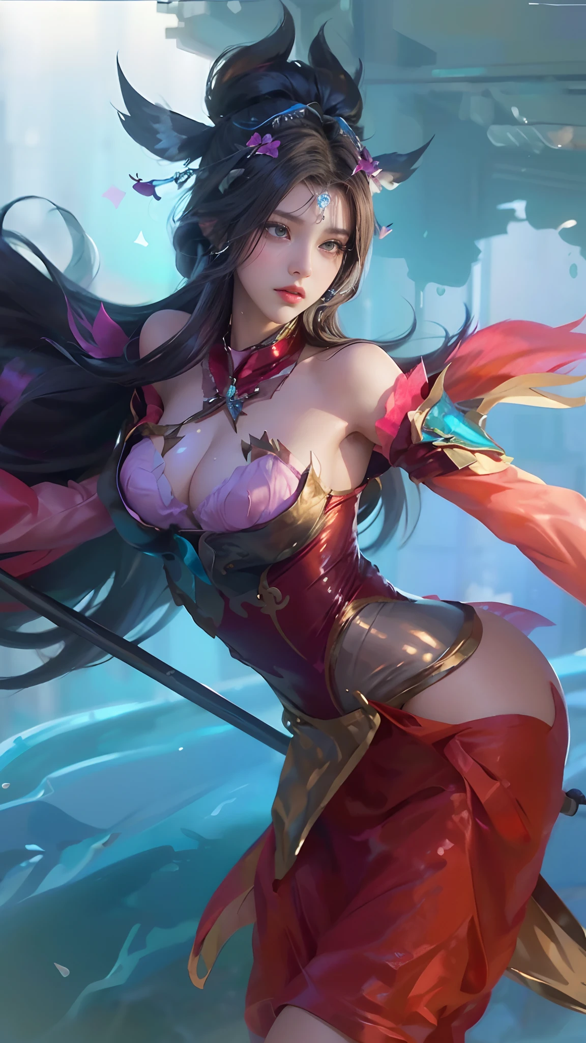 (Masutepiece: 1.3), (maximum resolution: 1.2), (Ultra HDTV: 1.2), cinematic lighting, 8K resolution, Eye and skin detail, detailed facial features, , ( Sharp focus: 1.2), (Face focus: 1.2) , Perfect style, Beautiful, sharp face, Anatomically accurate, Highly detailed skin and face structure, Eye detail, Double eyelids, Thin eyebrows, Glitter eyeliner: 1 Natural cheeks, Glossy skin, White skin: 1.2, (Lip gloss: 1.4), 、 (Shy look: 1.2), Skin and face texture detail, Detailed eyes, Double eyelids, Natural cheeks, , Glossy lips: 1.4, Protruding cleavage、(Large sperm count in breast: 1.4) (Large sperm count in thighs: 1.2) 、 blushing、shy、impatience、frustration、fear of embarrassing glaresknees open、open legs、masturbation behavior、chest stroking、white lingerie、black bra、shiny small flower necklaces and ears Socks Long、Sweating Thighs、Transparent Underwear、 20 years old, Neat and Clean Woman、Red Hair、Colored Hair、Short Hair, Big Tits, Upturned, Floor Sitting, Bedroom、(Complete Maid Outfits) perfect: 1.5)、short white hair