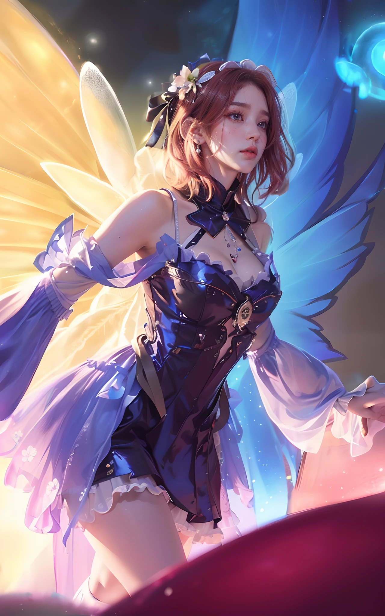 Best quality, masterpiece, ultra high res, eyes blue,eyes high ultra(photorealistic:1.4), raw photo, 1girl, off shoulder, no dres full body